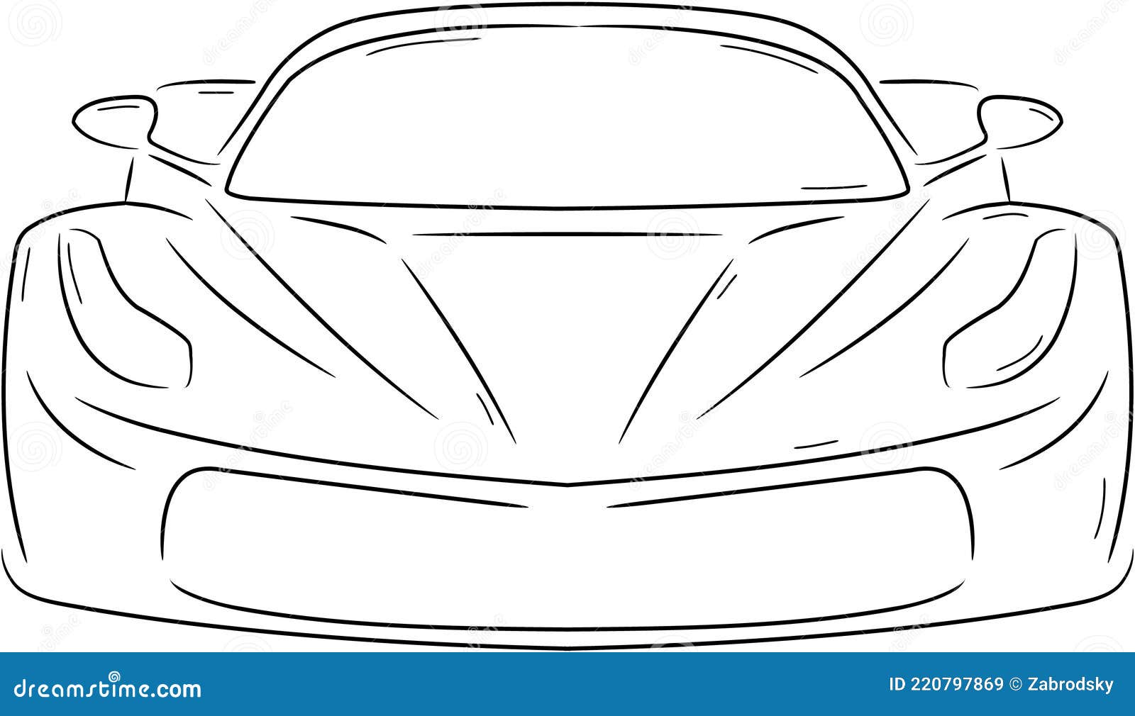 Simple Car Drawing At - Sketch Of Cartoon Cars, HD Png Download ,  Transparent Png Image - PNGitem