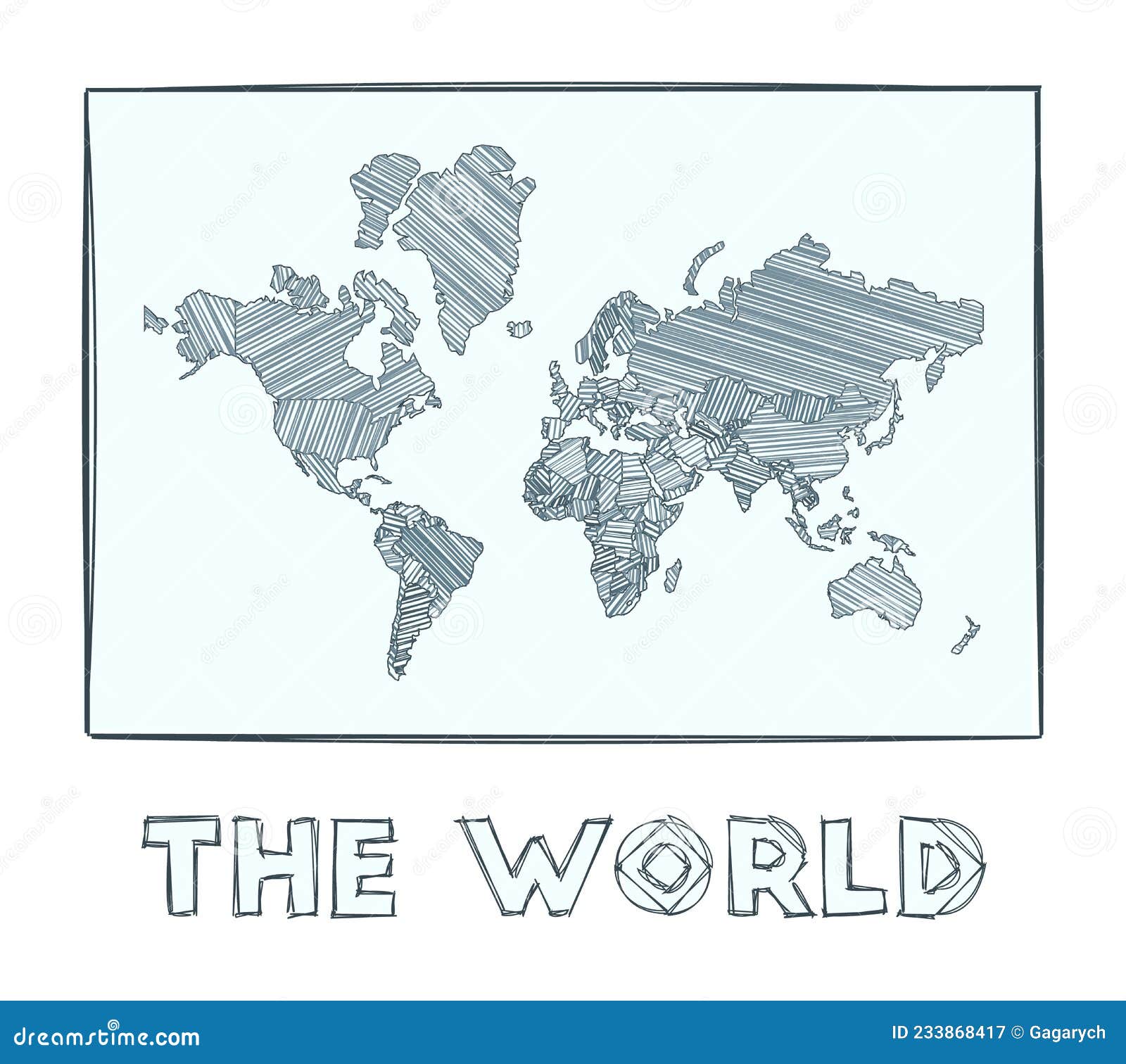 World Map In Grayscale Color Silhouette Vector Illustration