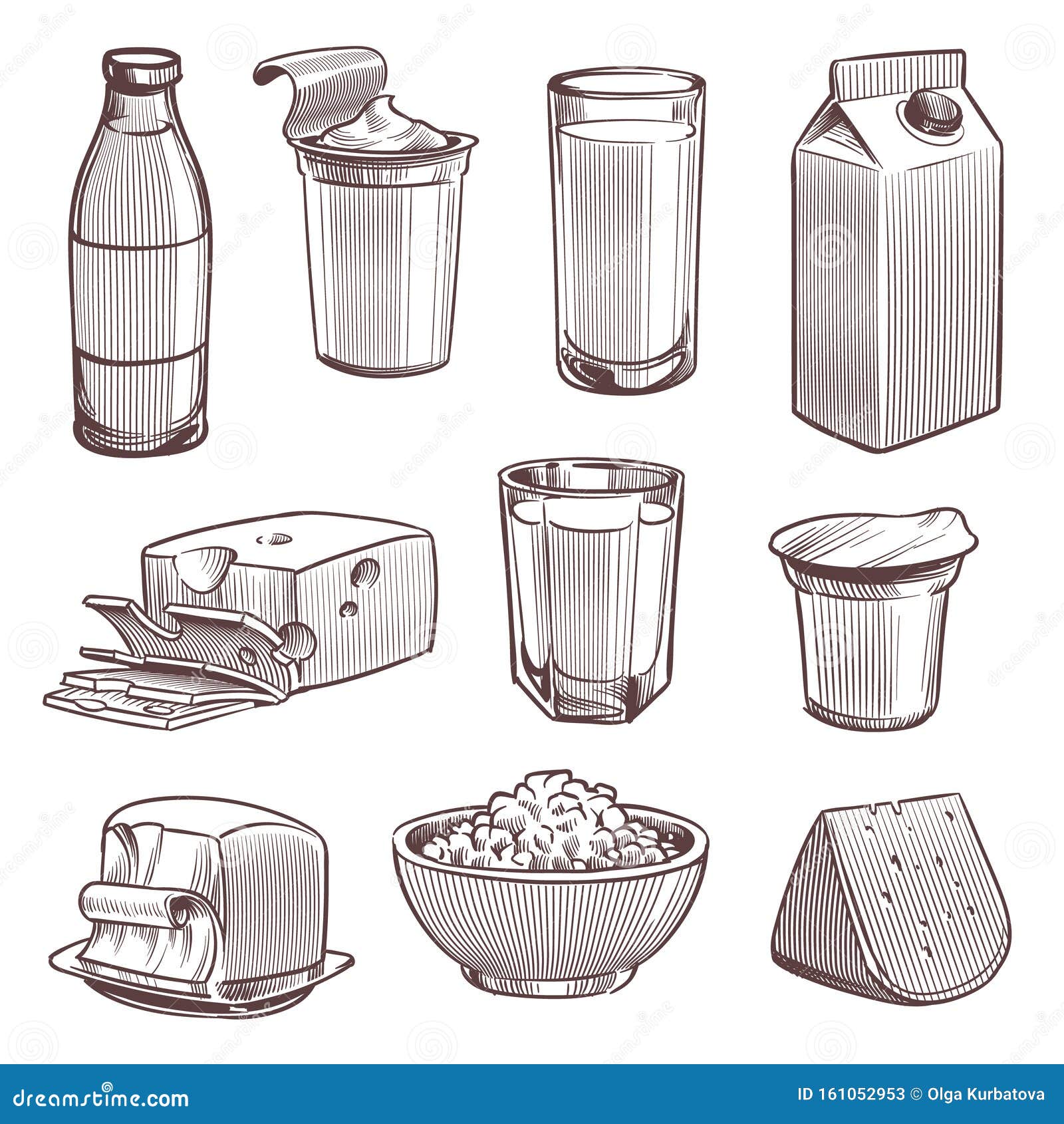 Dairy Products Circle Stock Illustration - Download Image Now - Jar, Sour  Cream, Agriculture - iStock