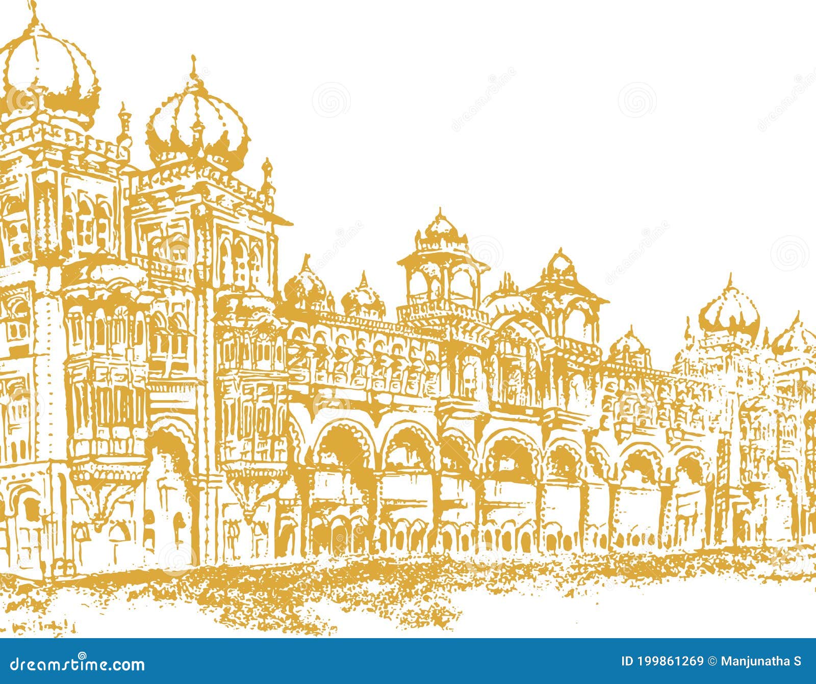 Mysore Palace Drawing