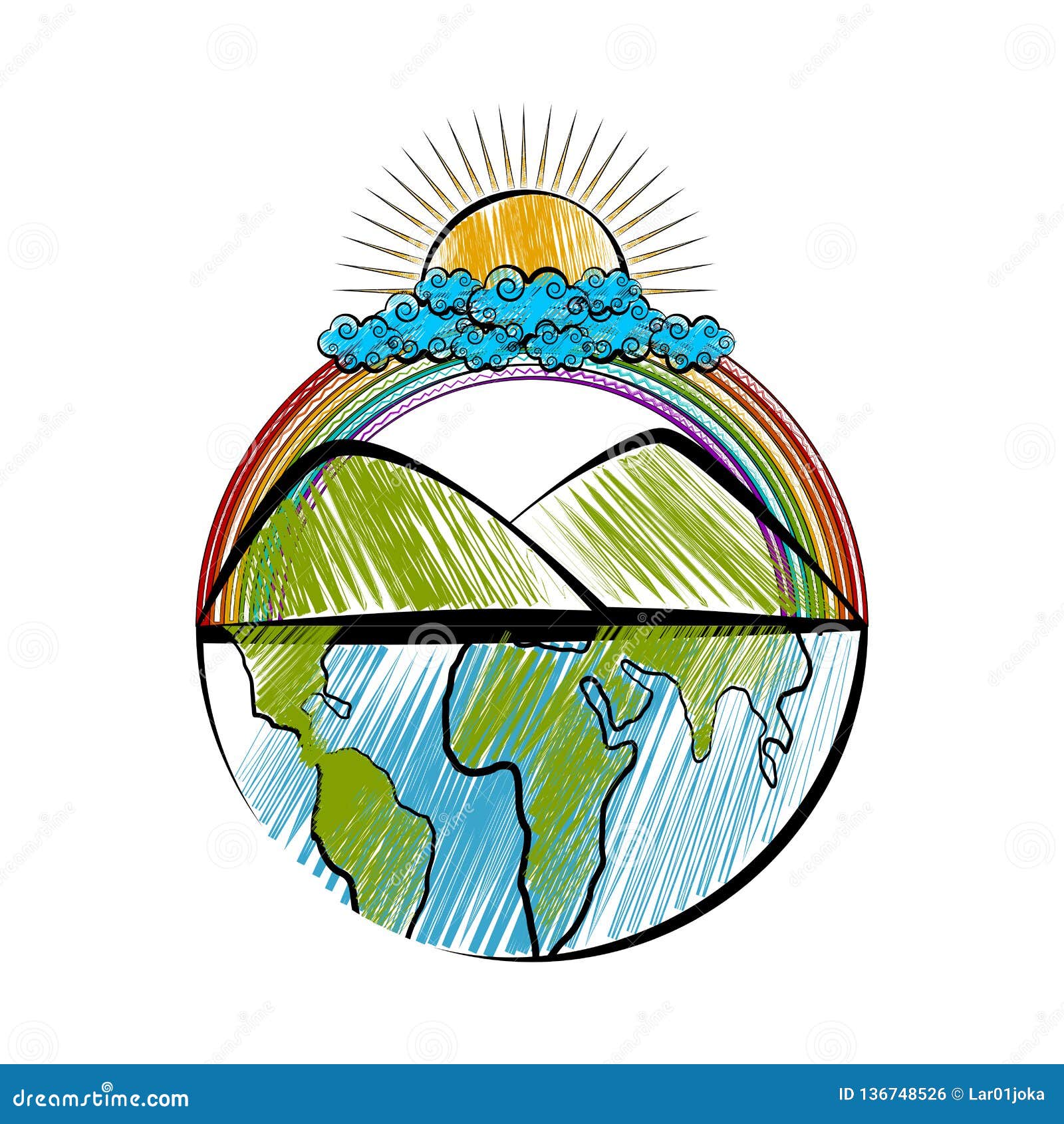 Transparent Greenhouse Effect Clipart - Half Of The Earth Drawing, HD Png  Download , Transparent Png Image - PNGitem