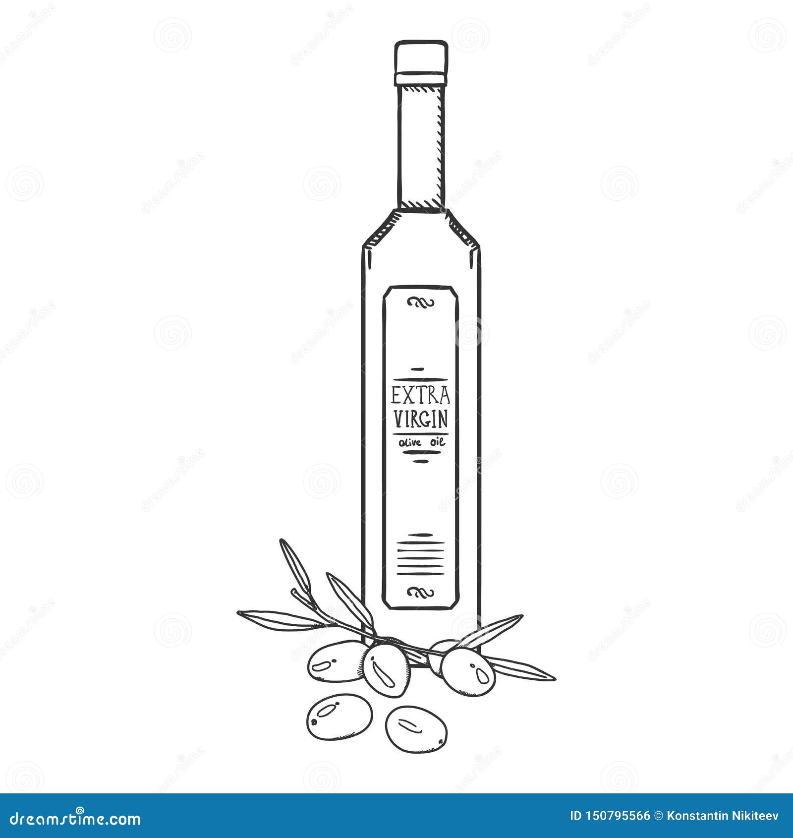 olive oil bottle vector