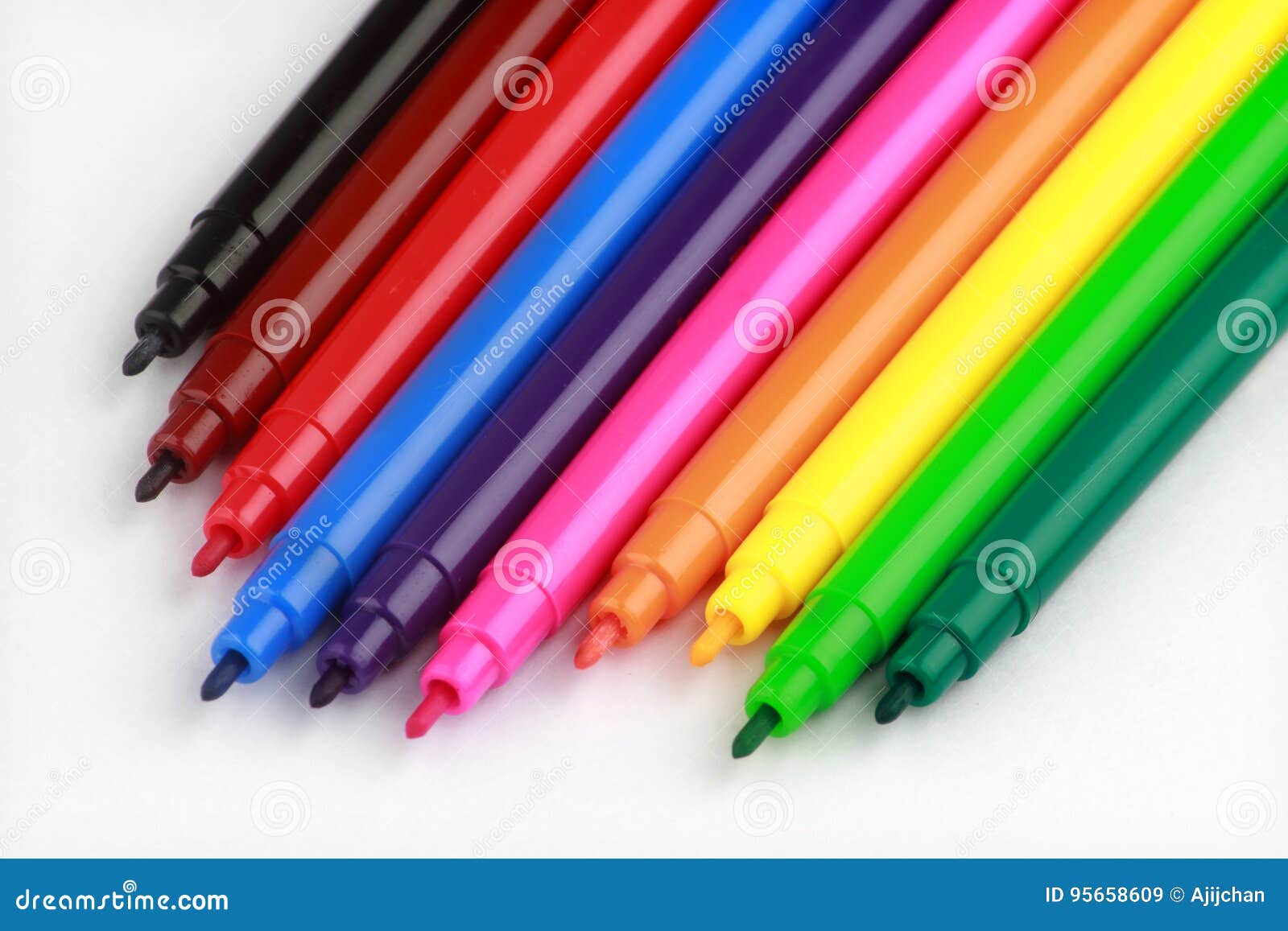 Sketch pens stock image. Image of print, colorscheme - 95658609