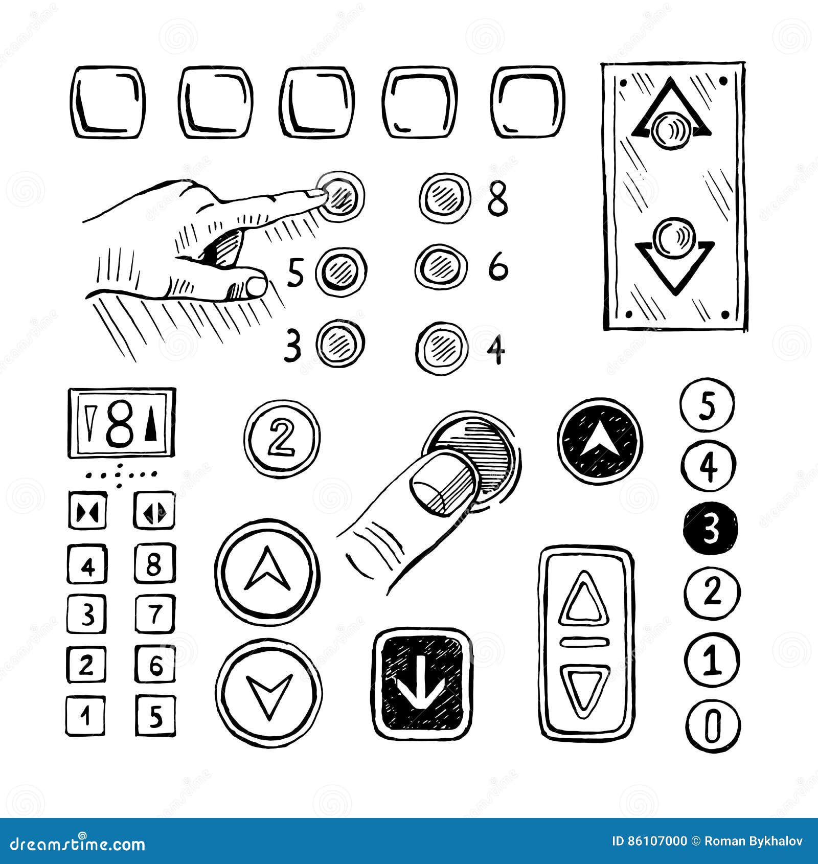 elevator-numbers-arrows-led-indicator-stock-photography-cartoondealer