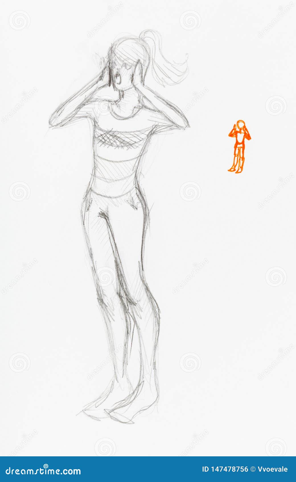 Aggregate 136+ female body pencil sketch latest