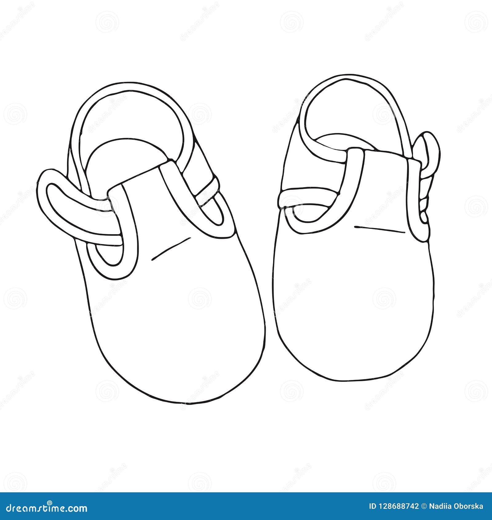 the baby shoes