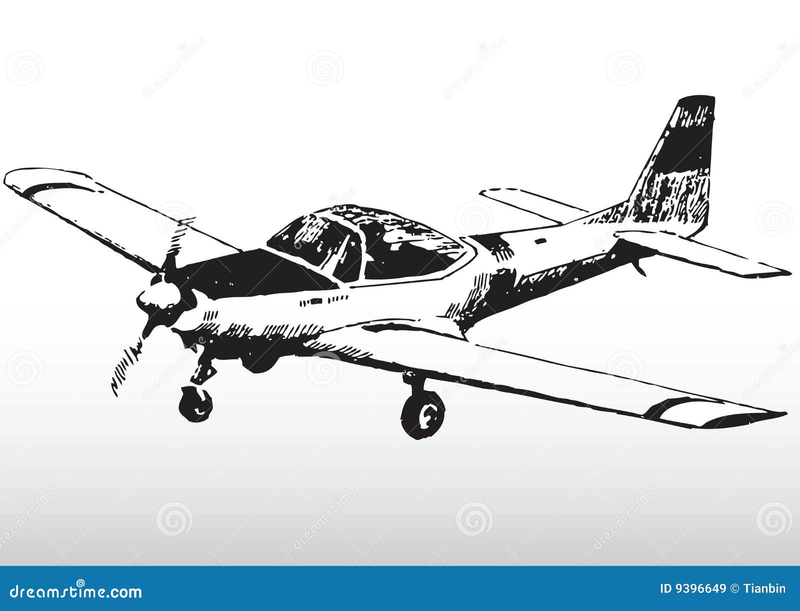 Air plane sketch Vector illustration line art template Plane flying in the  sky Stock Vector  Adobe Stock