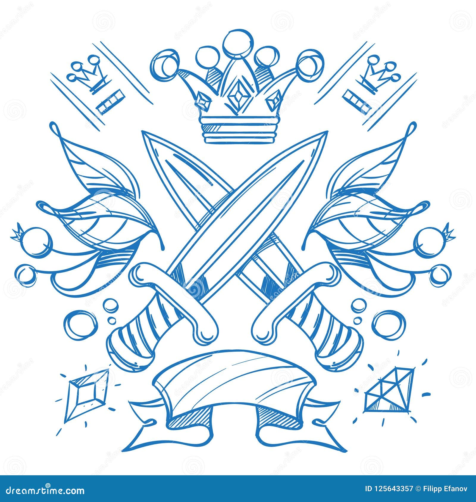 Blue Crown Vector Art PNG Images | Free Download On Pngtree