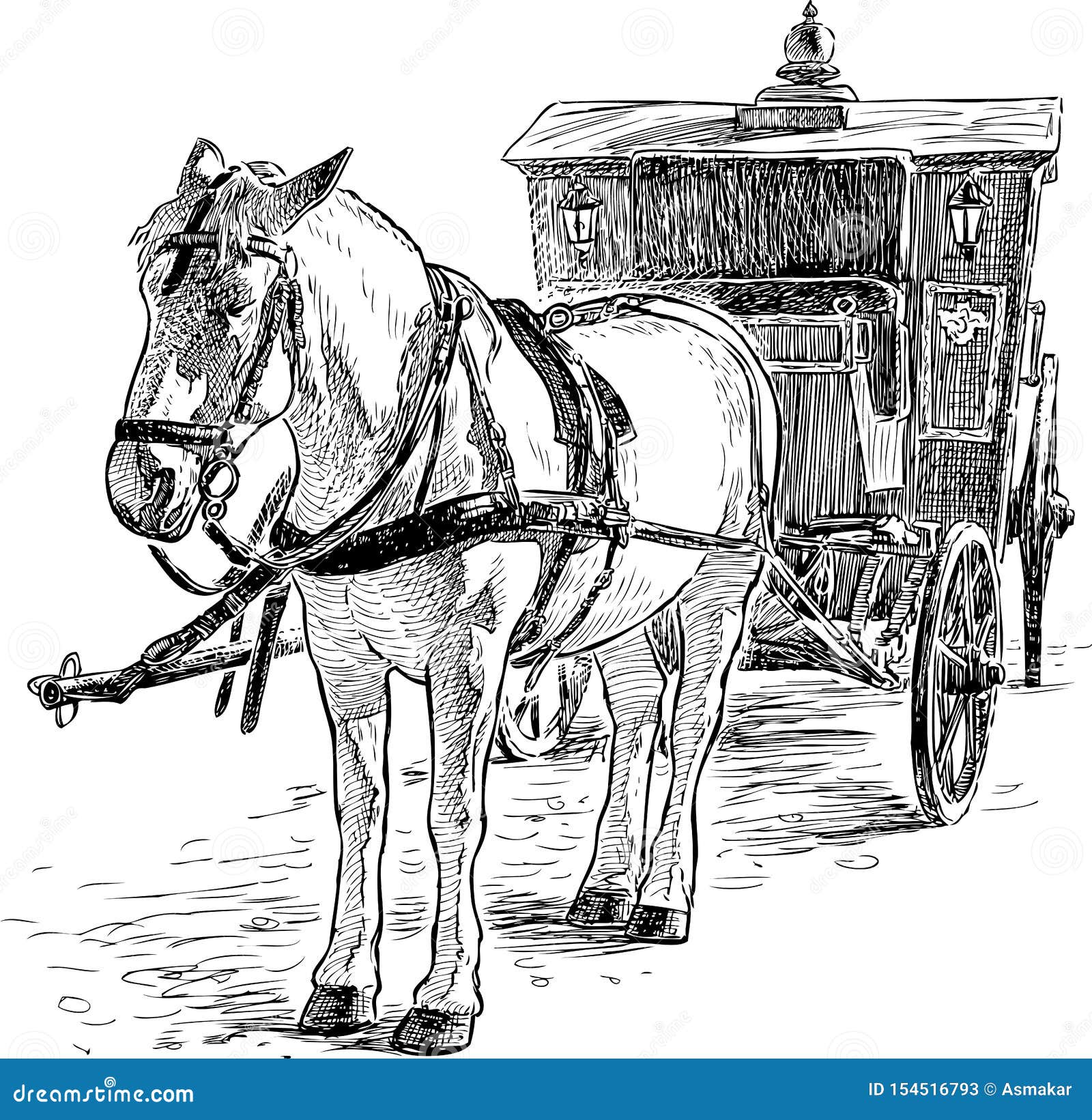 A Drawing A Day 2024-02 Day 25 Carriage by toldie-gaudi on DeviantArt