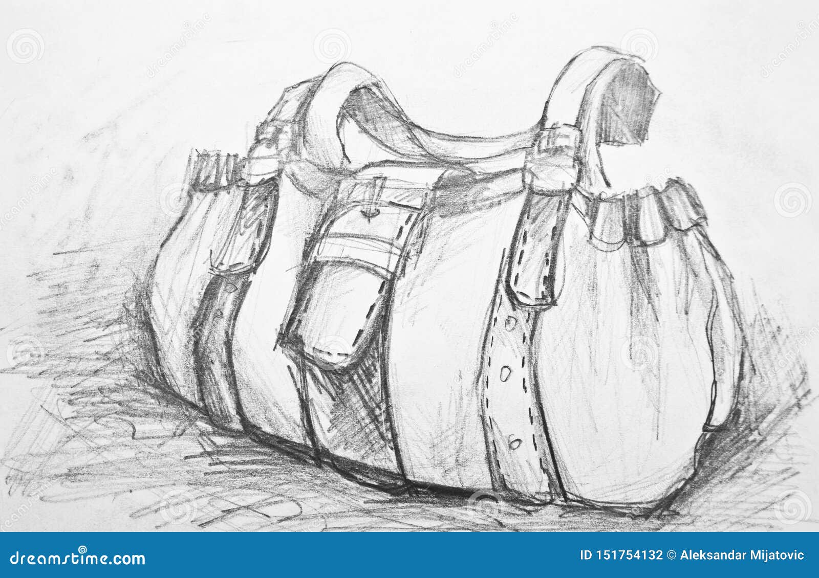 Leather Purse Drawing by Cecilia Stevens - Fine Art America