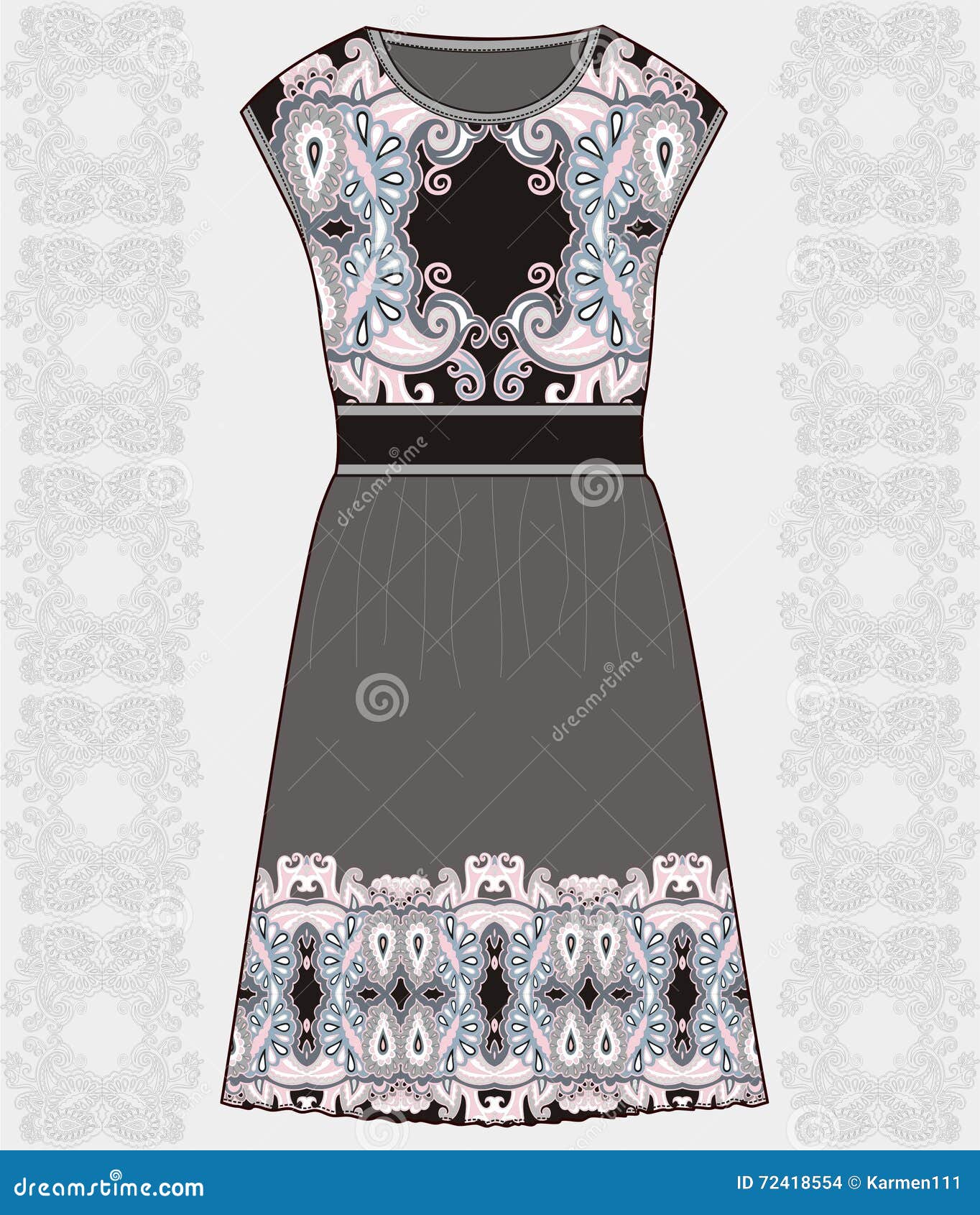 Sketch Women S Summer Dress Fabric ...