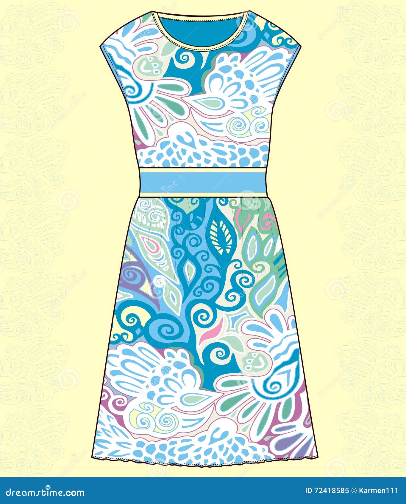 Sketch Women S Summer Dress Fabric ...