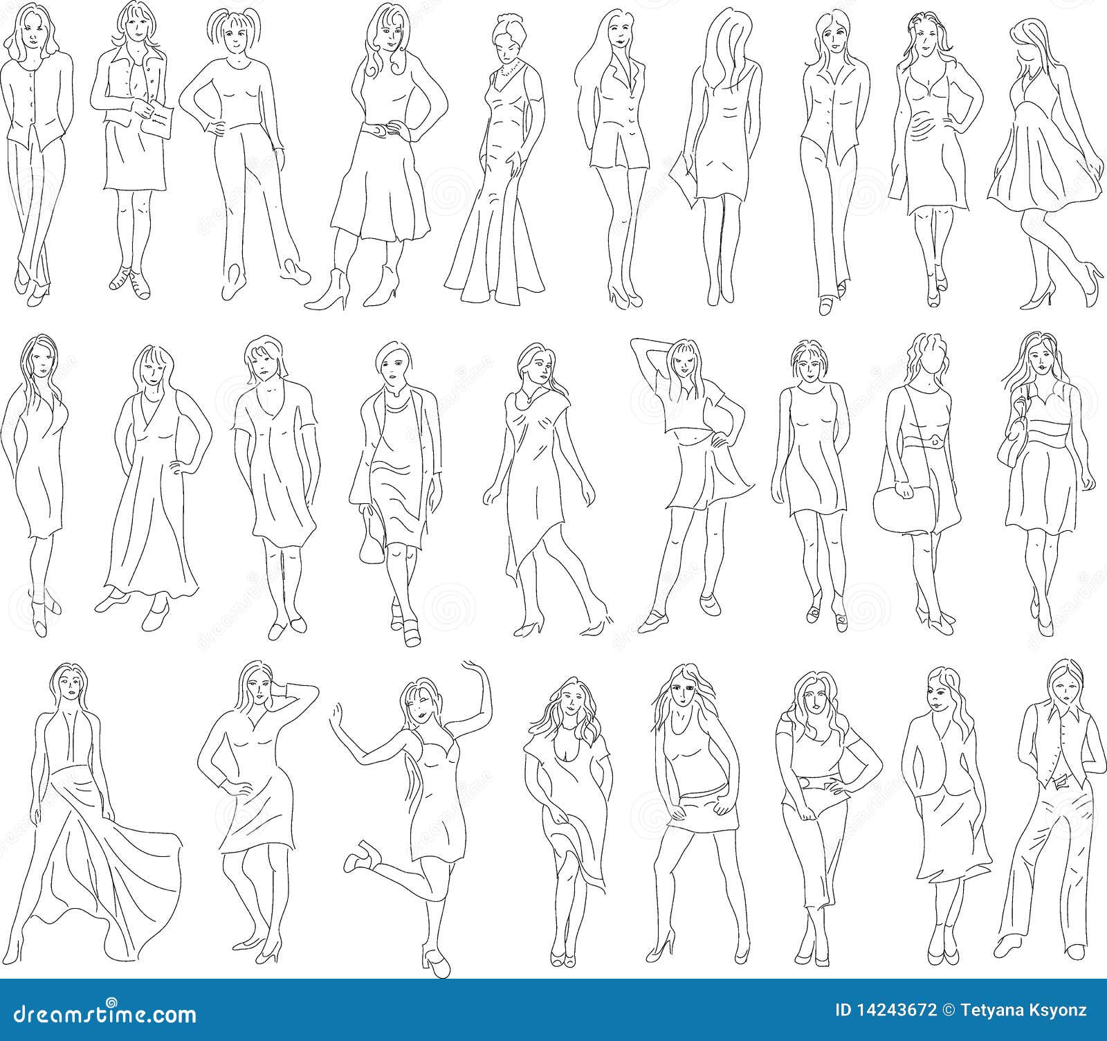 Poses drawing Stock Photos, Royalty Free Poses drawing Images |  Depositphotos