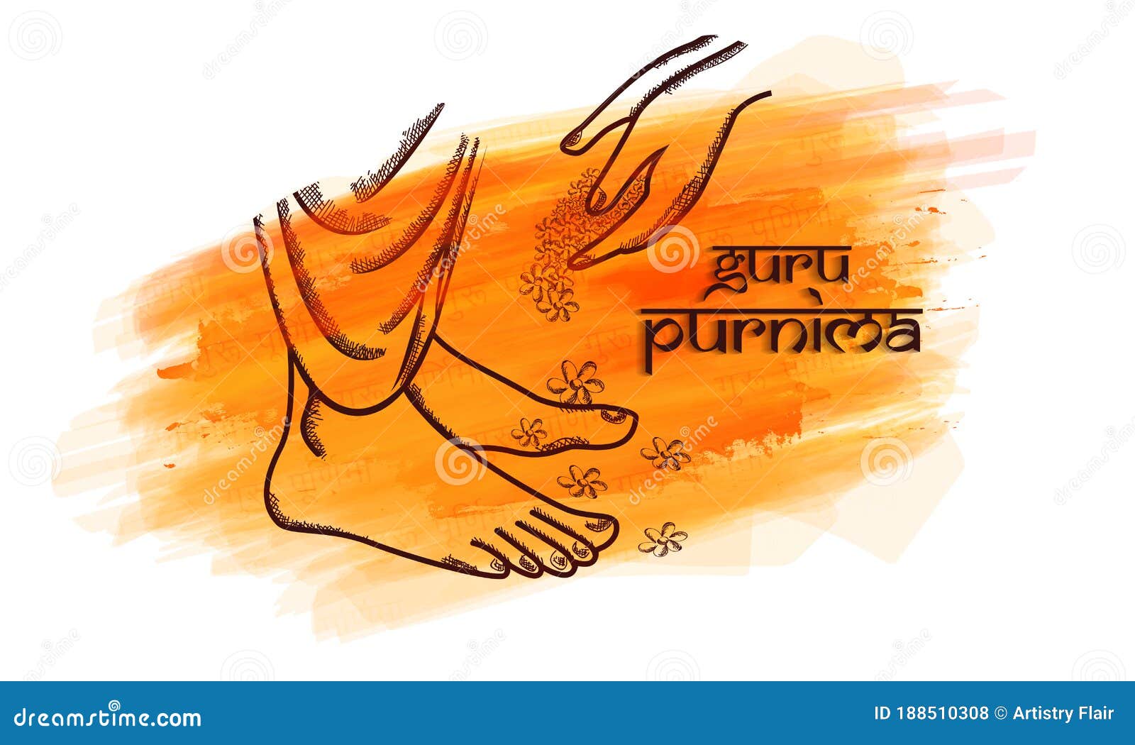 Creative illustration of guru purnima with hindi calligraphy posters for  the wall  posters wisdom vector typography  myloviewcom