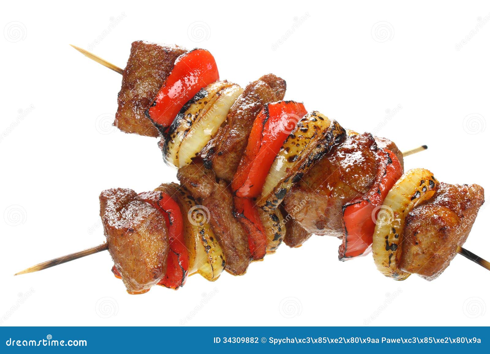 Skewers Made With Pork Stock Photography - Image: 34309882