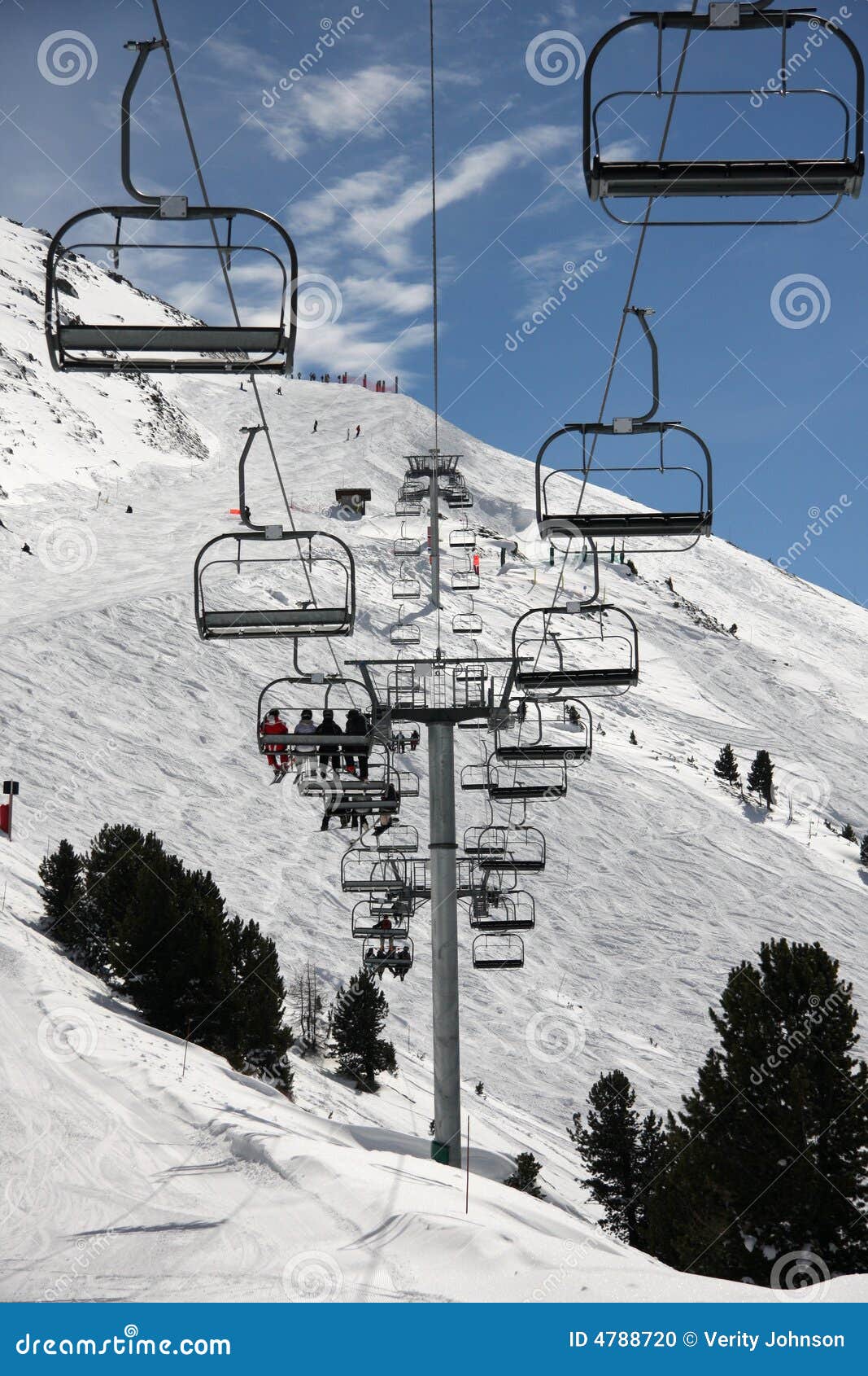 Ski Chair Lift stock photo. Image of transport, rest, snow - 4788720