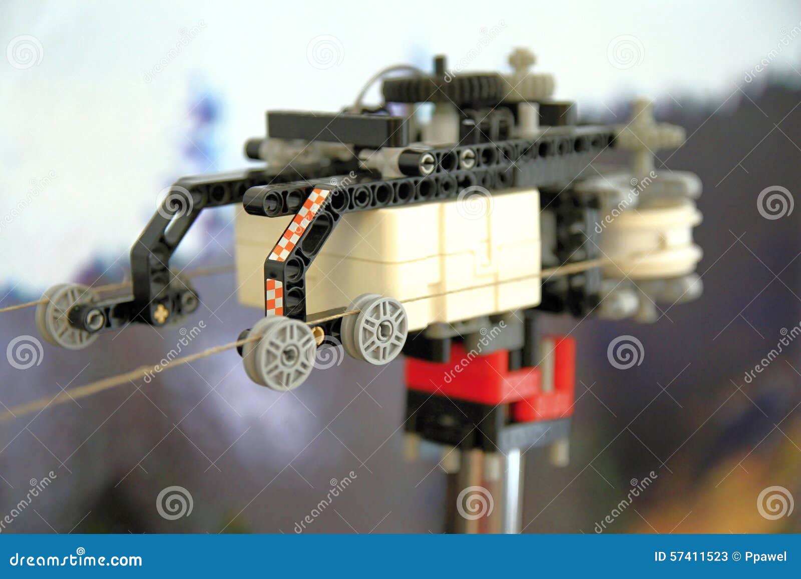 Ski conveyor editorial stock photo. Image of bricks, lift 57411523