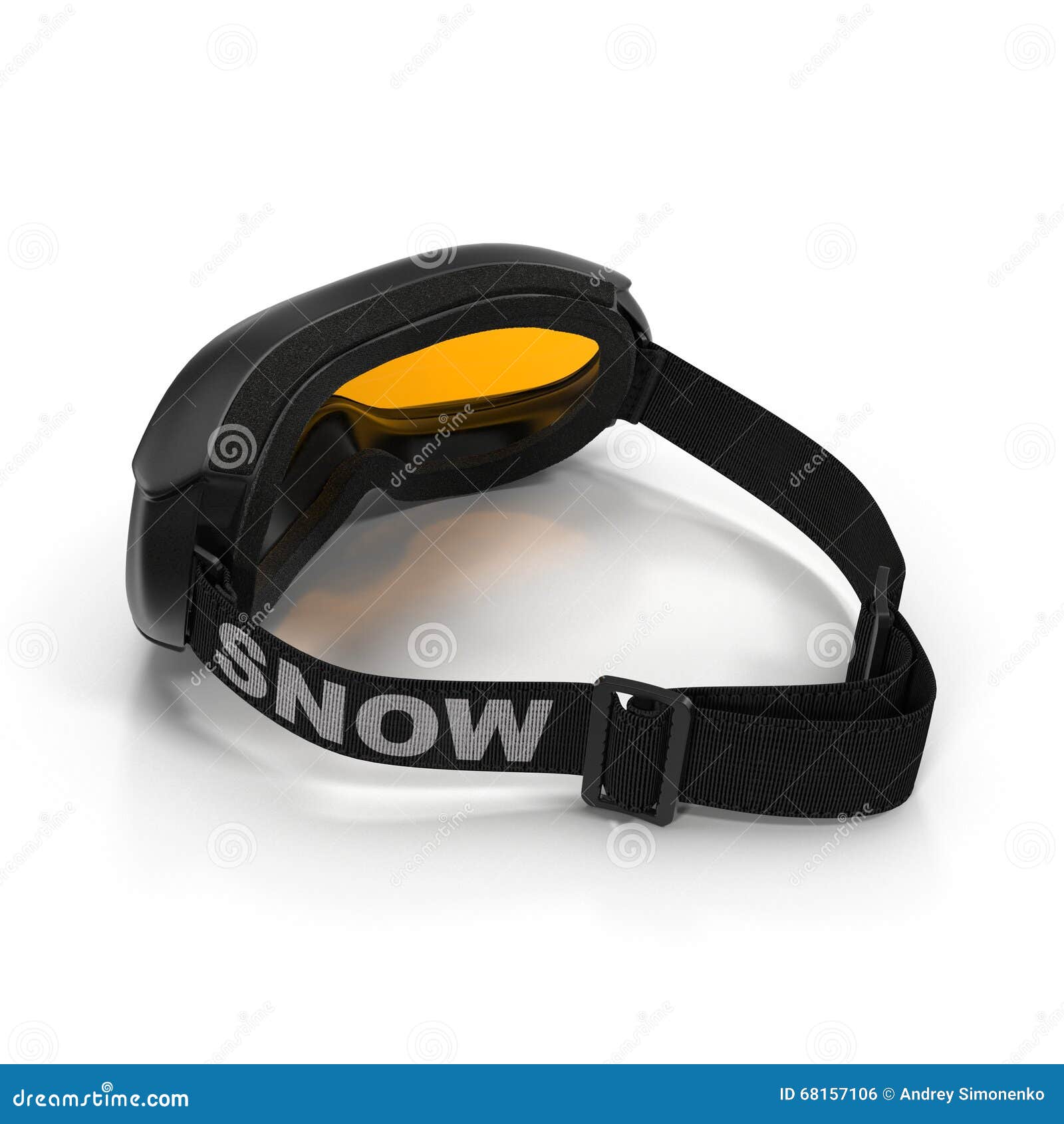 Ski glasses on white stock photo. Image of eyewear, background 68157106