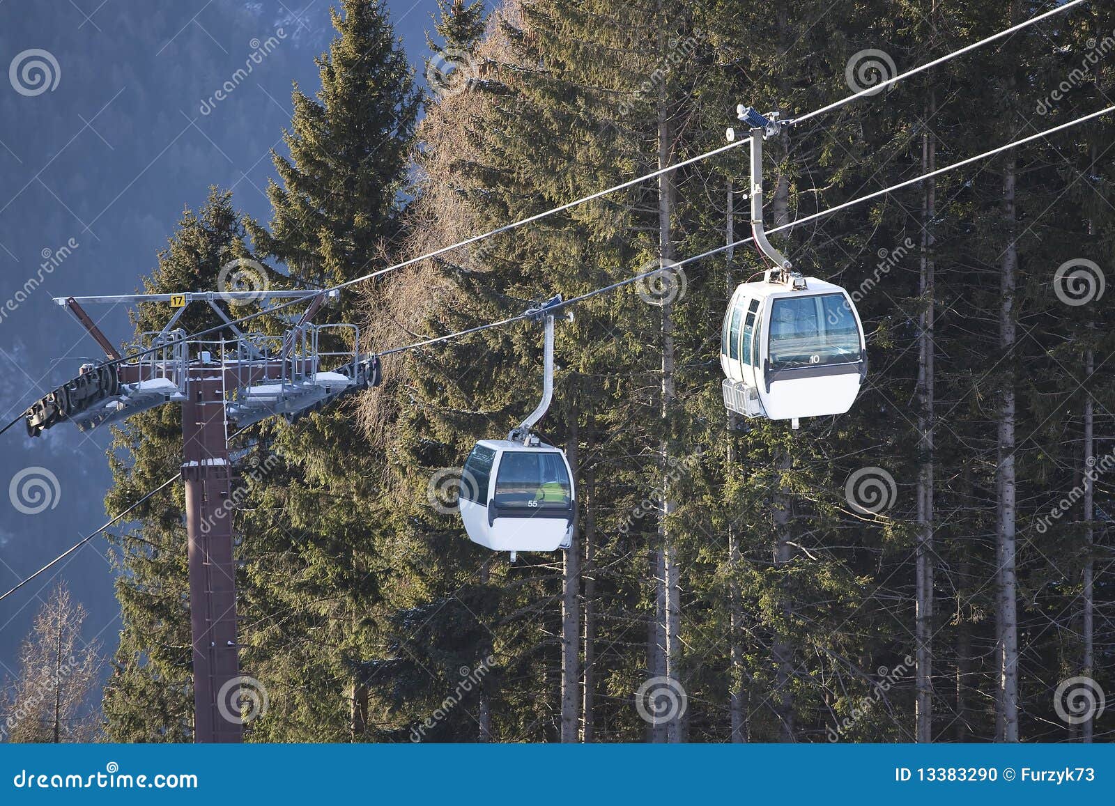 Ski Gondola in Italian Dolomites Stock Photo Image of active, sport