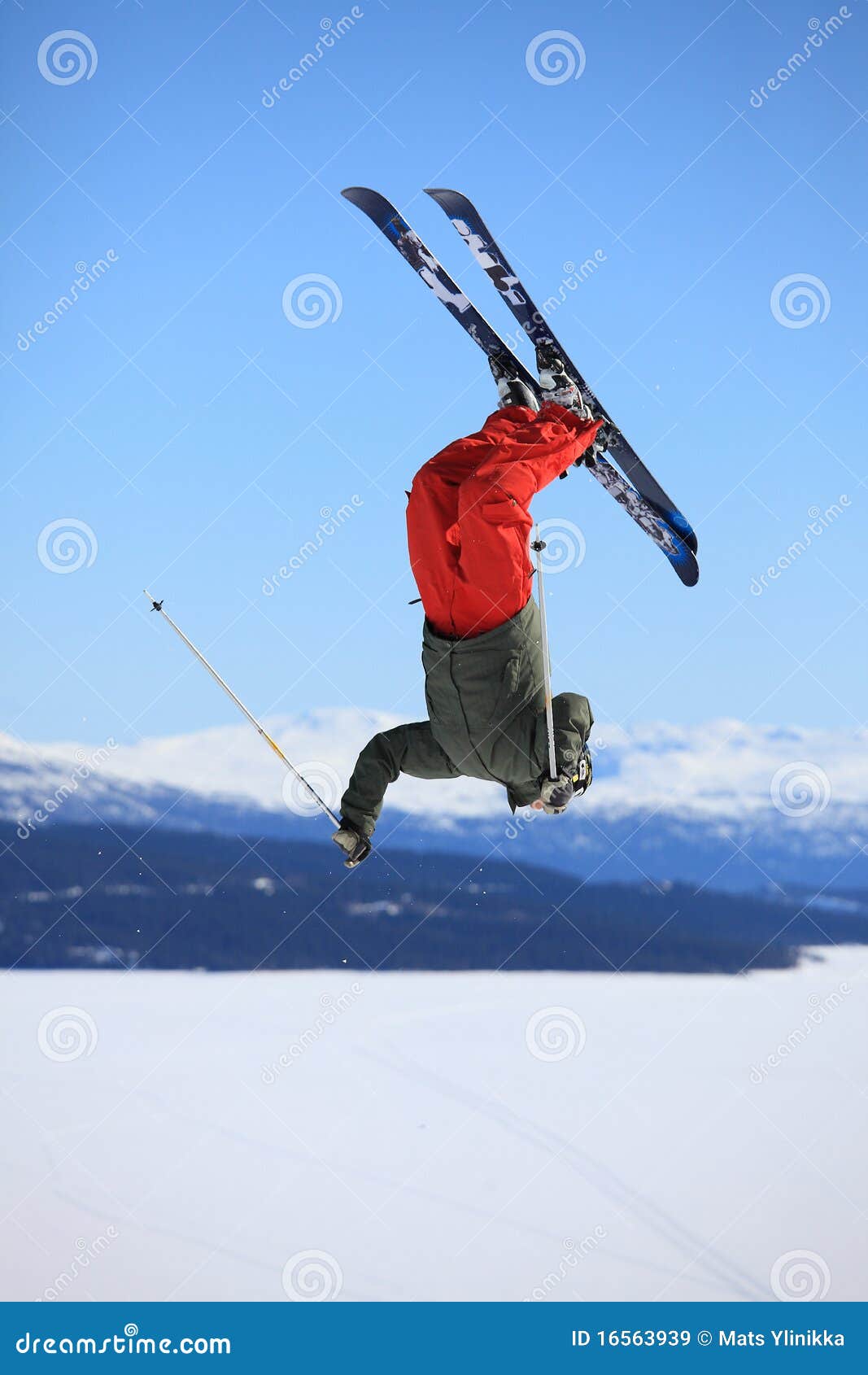 Ski jump stock image