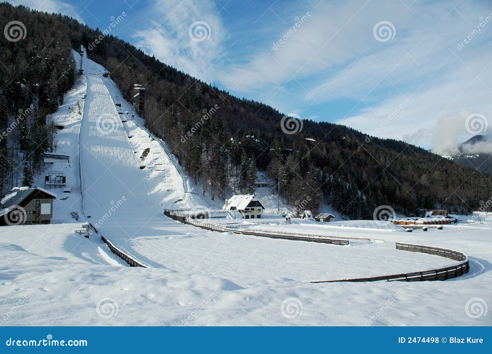 Ski Jump stock photo