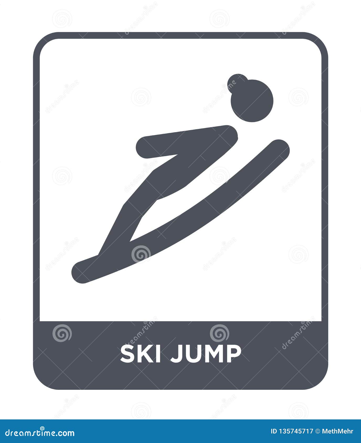 ski jump icon in trendy  style. ski jump icon  on white background. ski jump  icon simple and modern flat