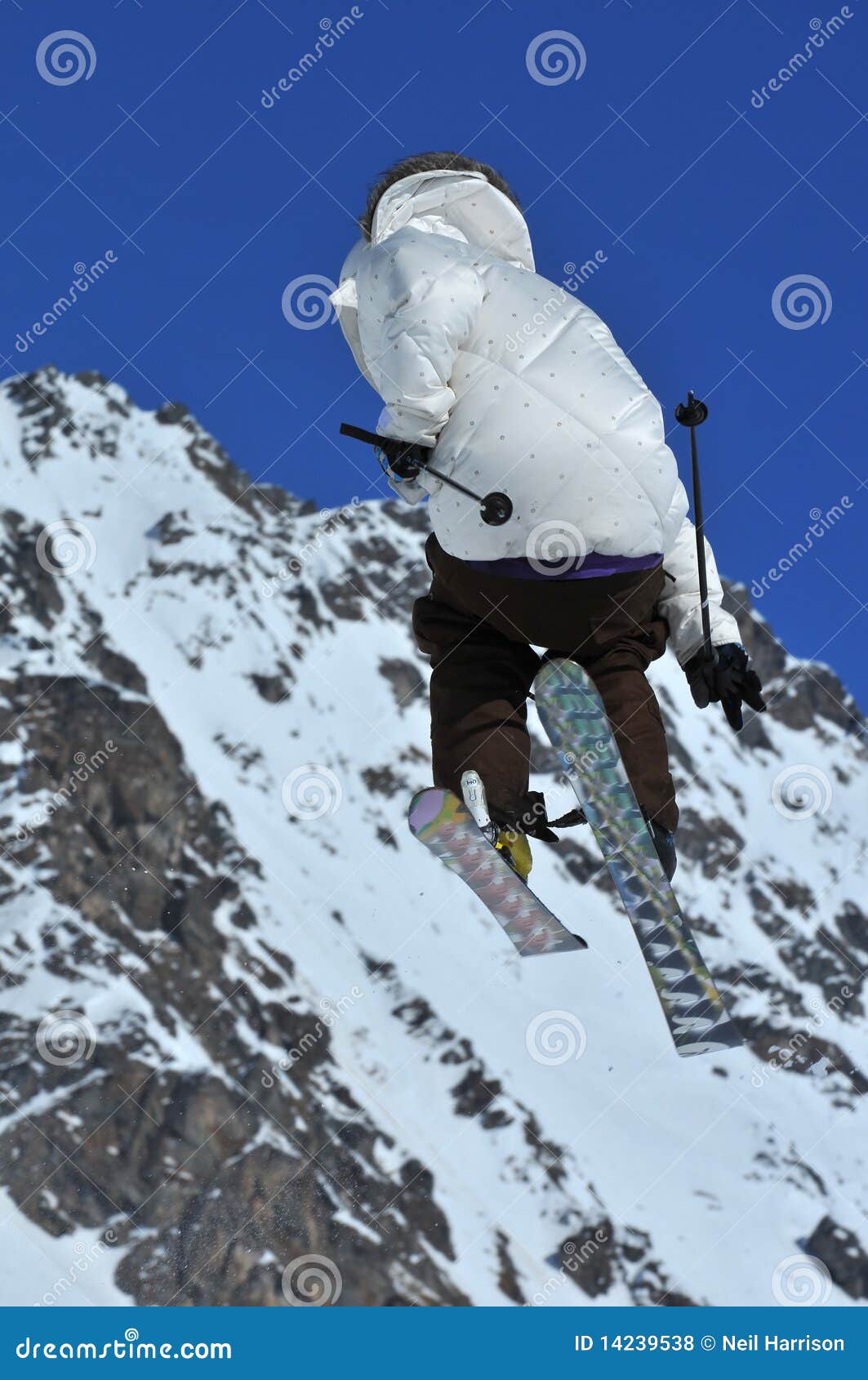 Ski jumper stock photo. Image of freerider, freeride 14239538