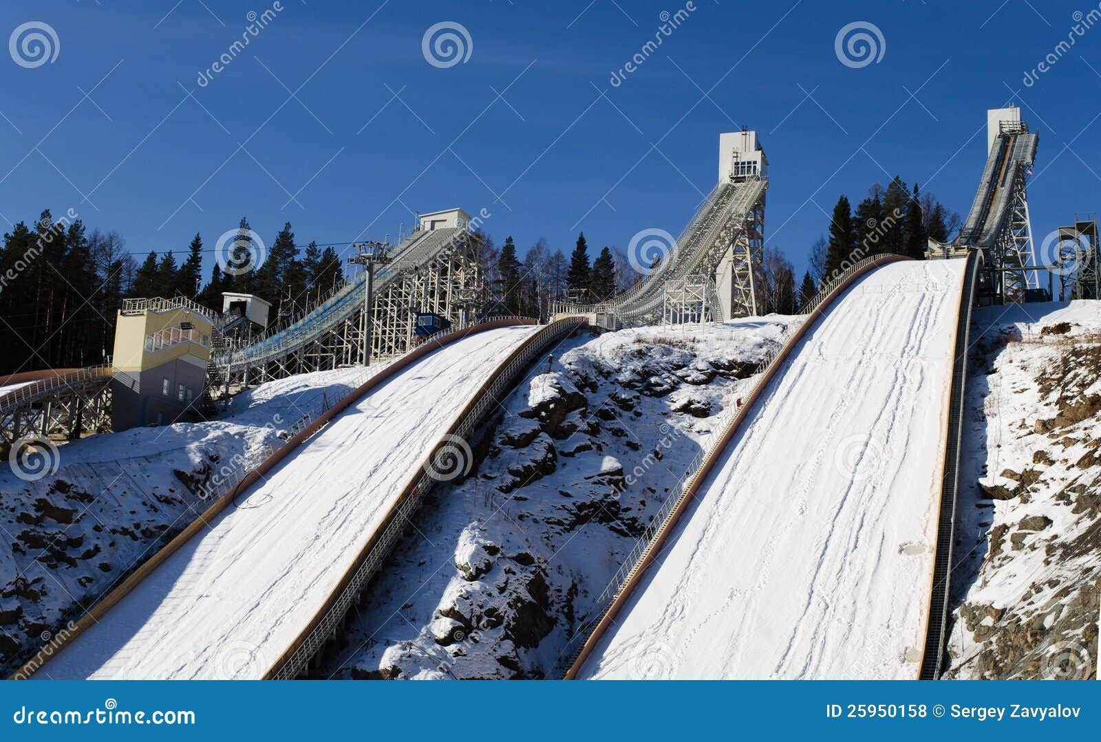 Ski Jumping Hill Royalty Free Stock Photos Image 25950158 with Ski Jumping Hill