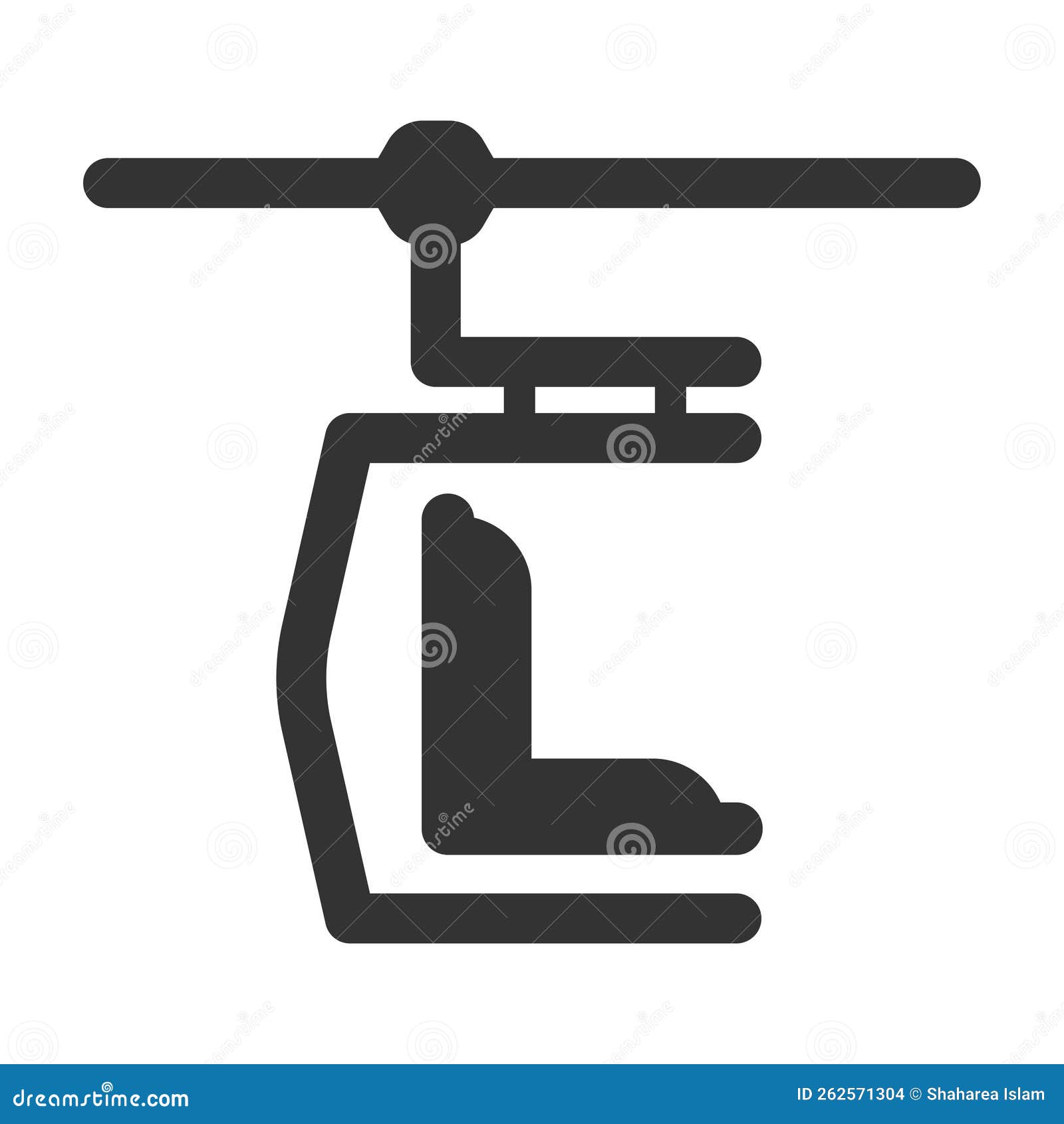 Ski lift icon stock vector. Illustration of gondola 262571304