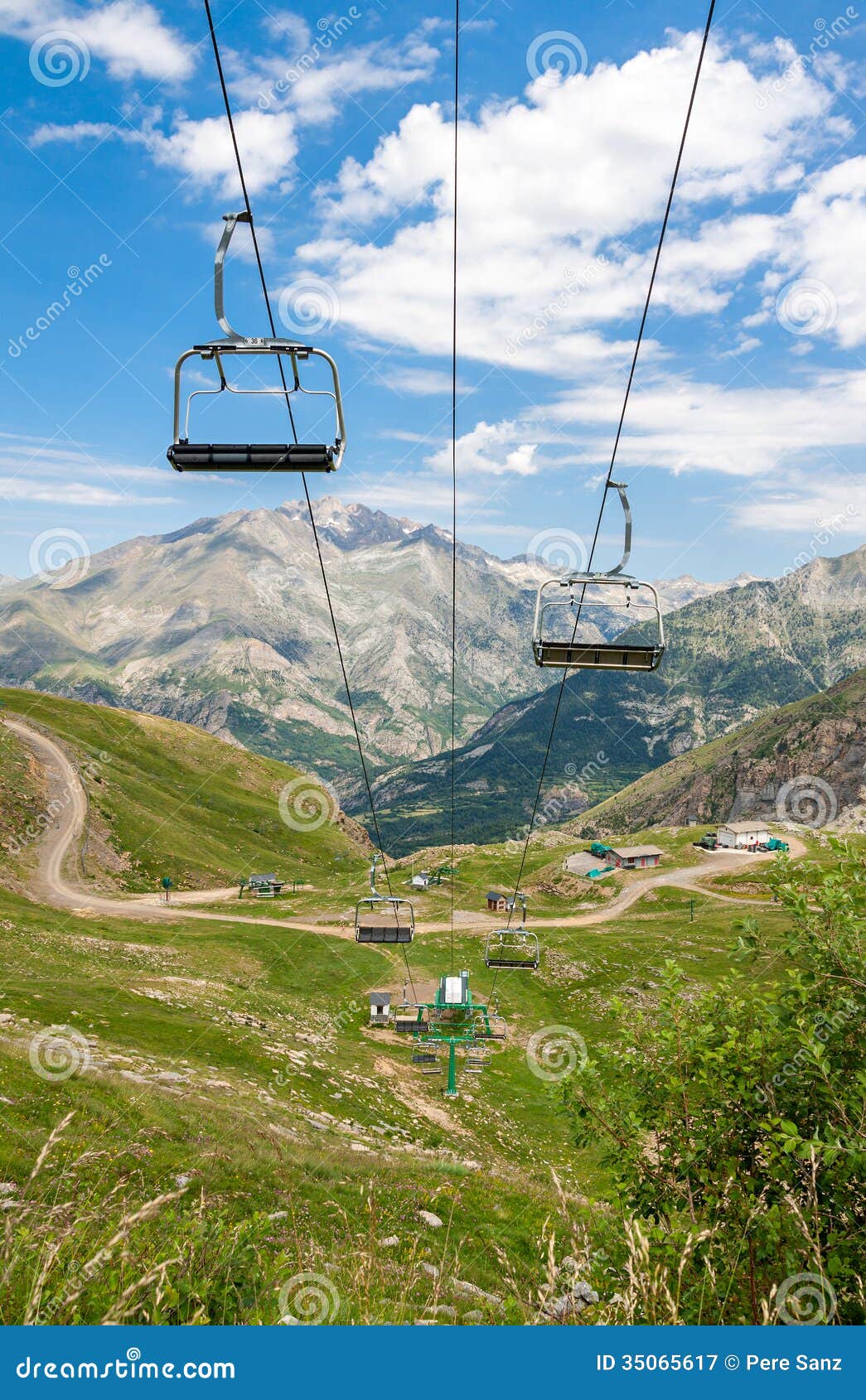 ski lifts in panticosa, spain