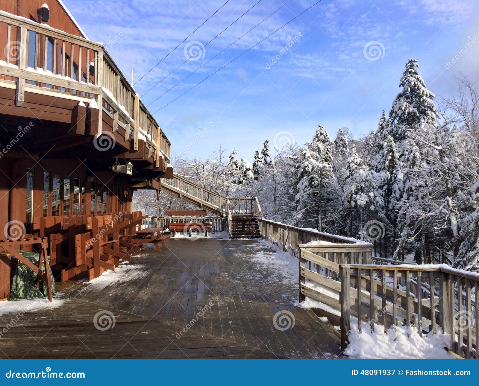 Ski lodge stock image. Image of cosy, america, angle 48091937