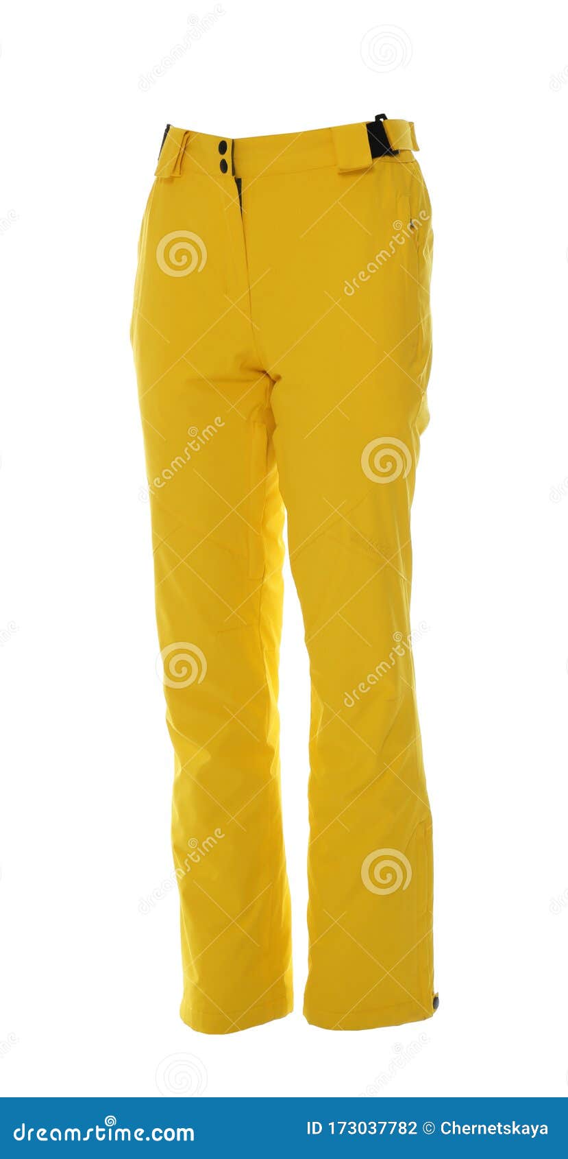 Ski Pants Isolated on White. Winter Sport Clothes Stock Photo - Image ...