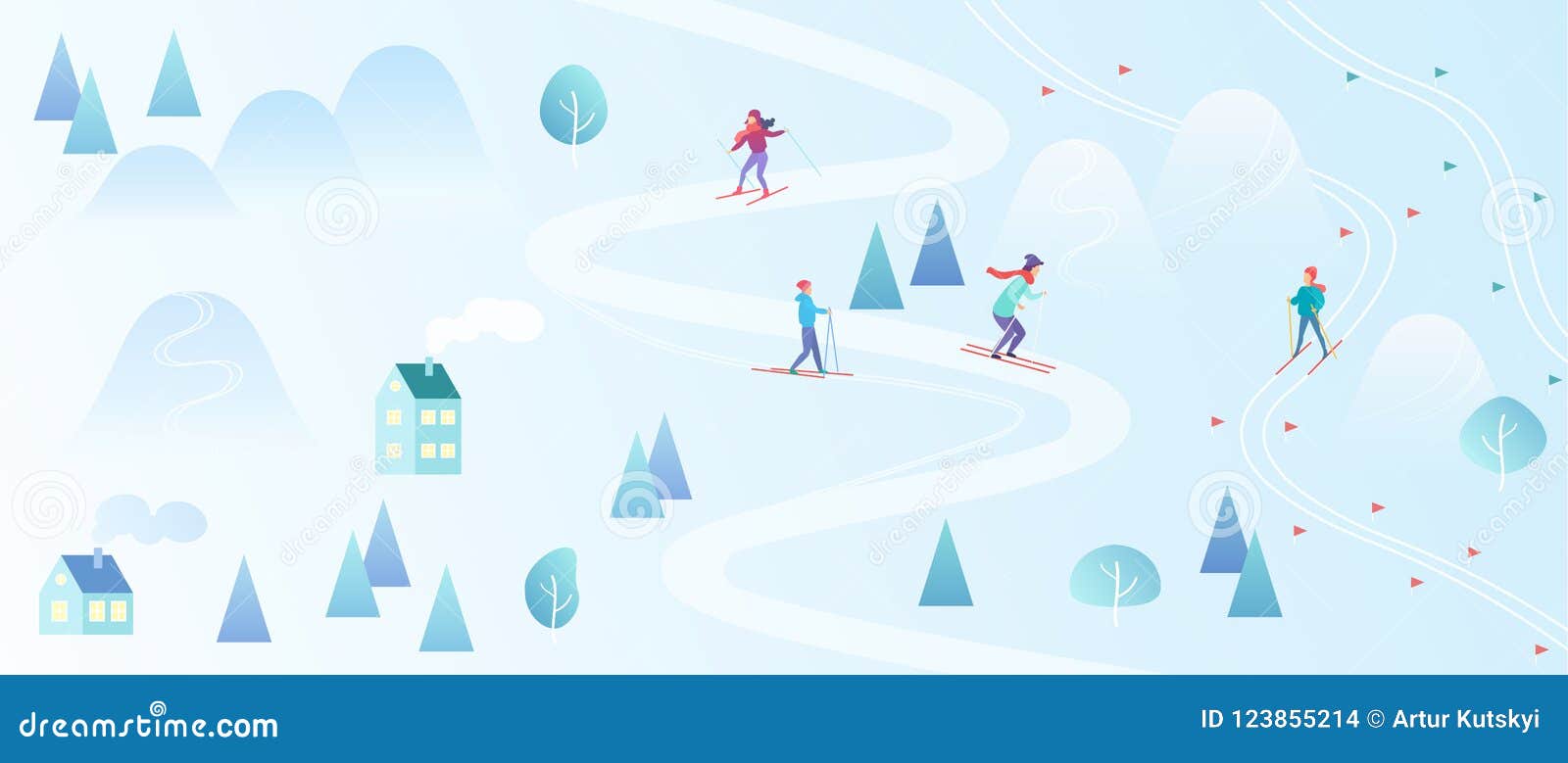 Ski Resort Avec Des Skieurs Fond De Style De Carte De Ski De Montagne Le Village D Hiver Loge La Station De Vacances Avec Des Per Illustration De Vecteur Illustration Du Avec Ski Resort Avec Des Skieurs Fond De Style De Carte De Ski De Montagne Le Village D Hiver Loge La Station De Vacances Avec Des Per Illustration De Vecteur Illustration Du Avec