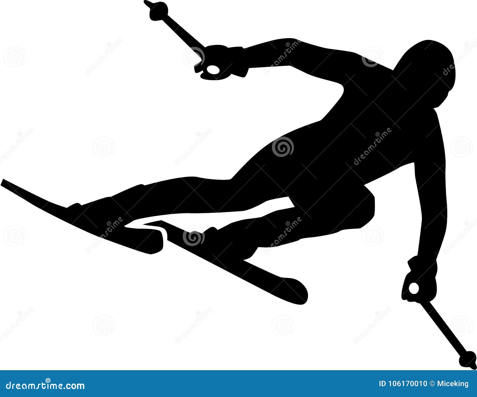 ski run silhouette