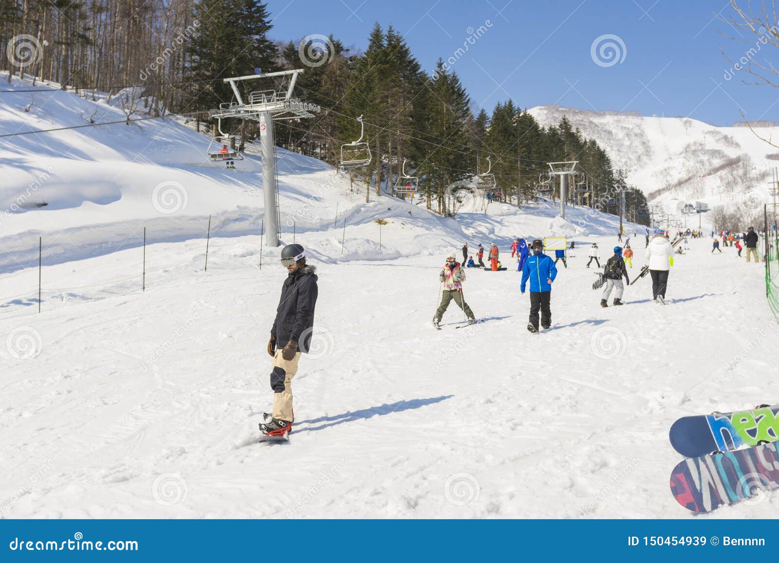 The Ski Slope of Niseko Mt. Resort Grand Hirafu at Niseko, Hokkaido ...