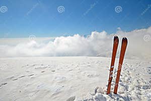 Ski Touring Equipment Stock Image Image Of Alps Aerial 38297471