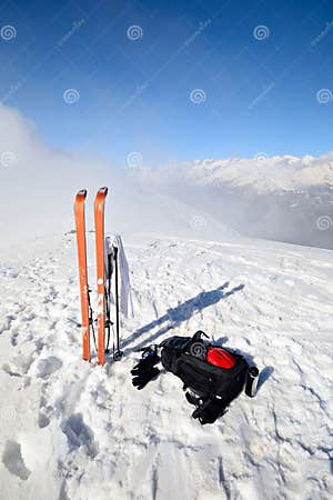 Ski Touring Equipment Stock Photo Image Of Alps Frost 38297576