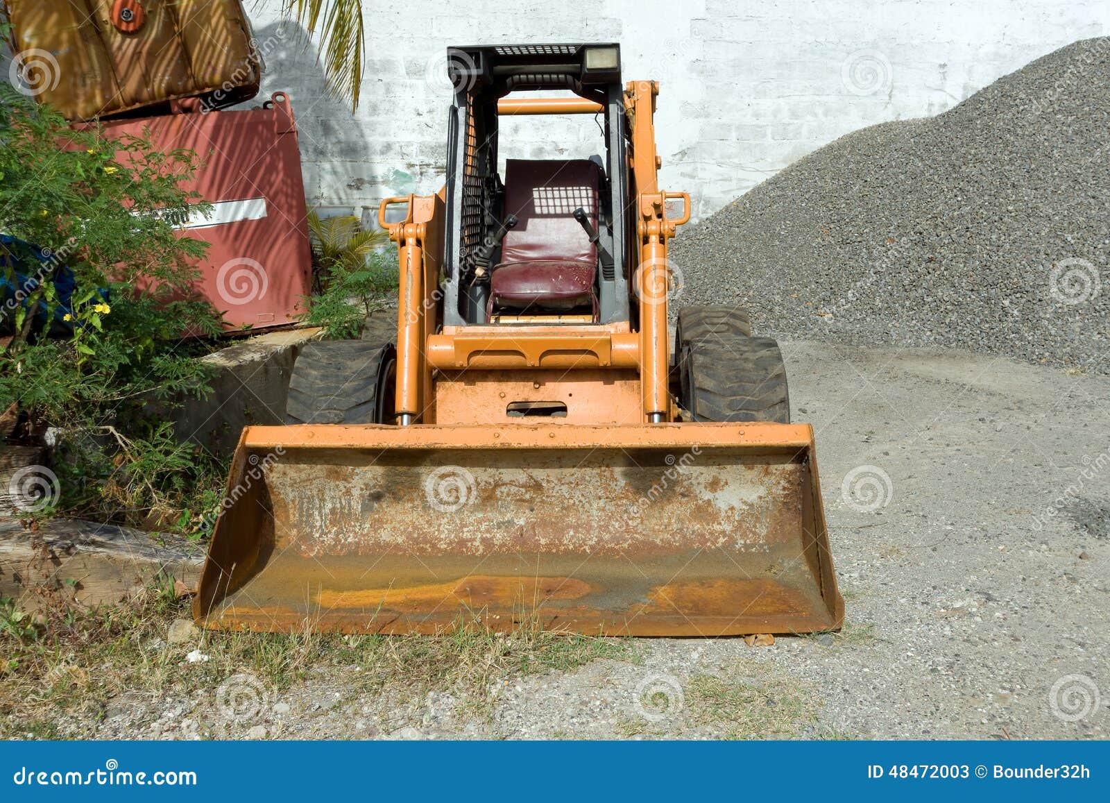 Skid loader stock image. Image of utility, vehicle, front 48472003