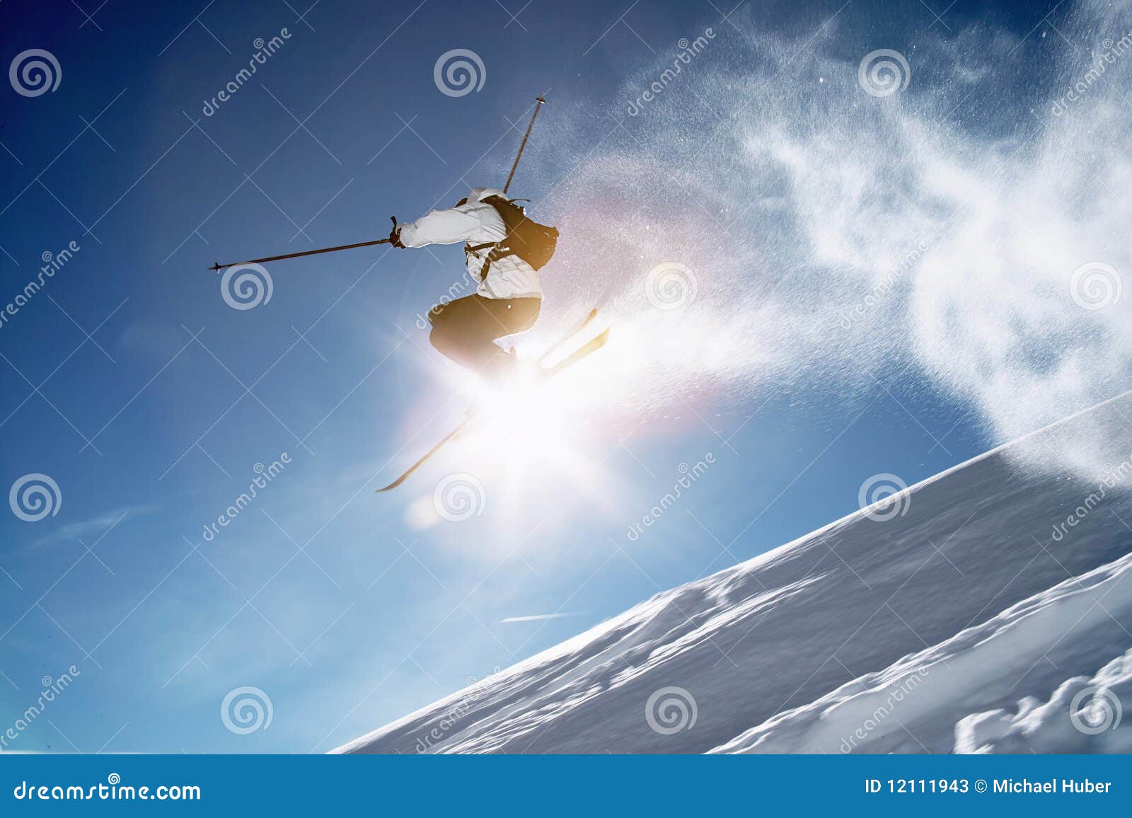 skier jump winter