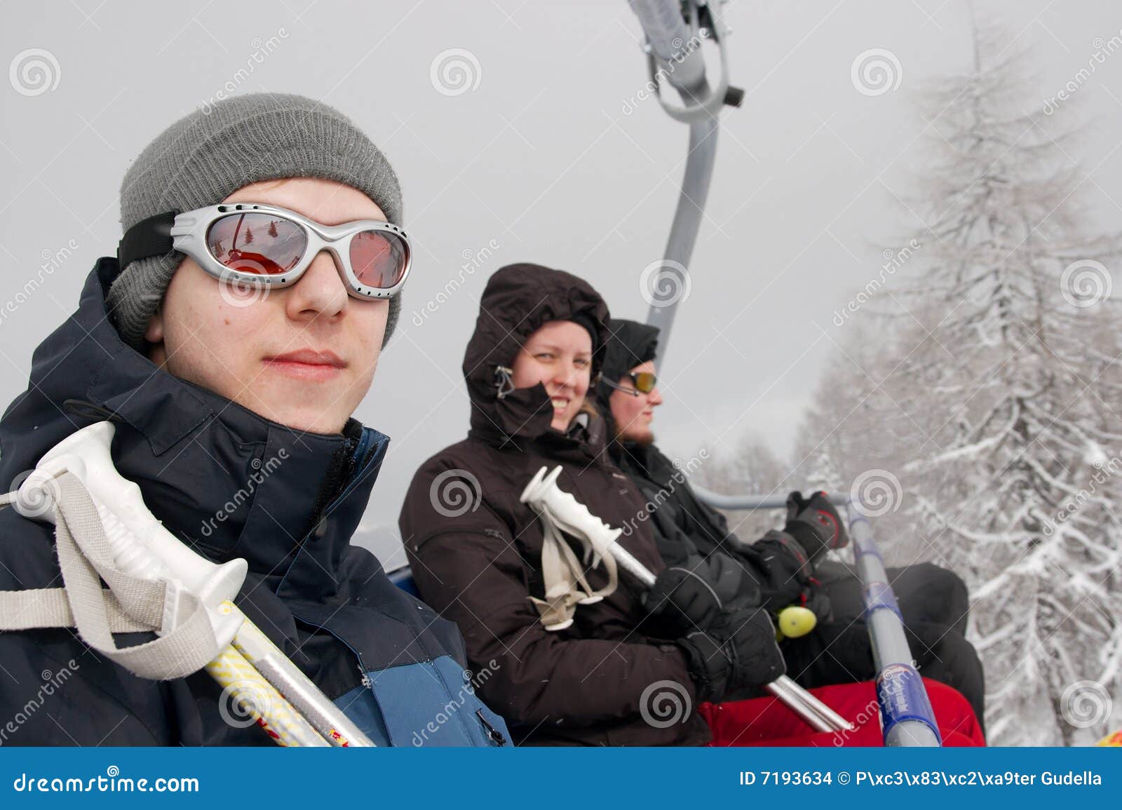 Skiers stock photo. Image of active, skiing, male, lifestyle 7193634
