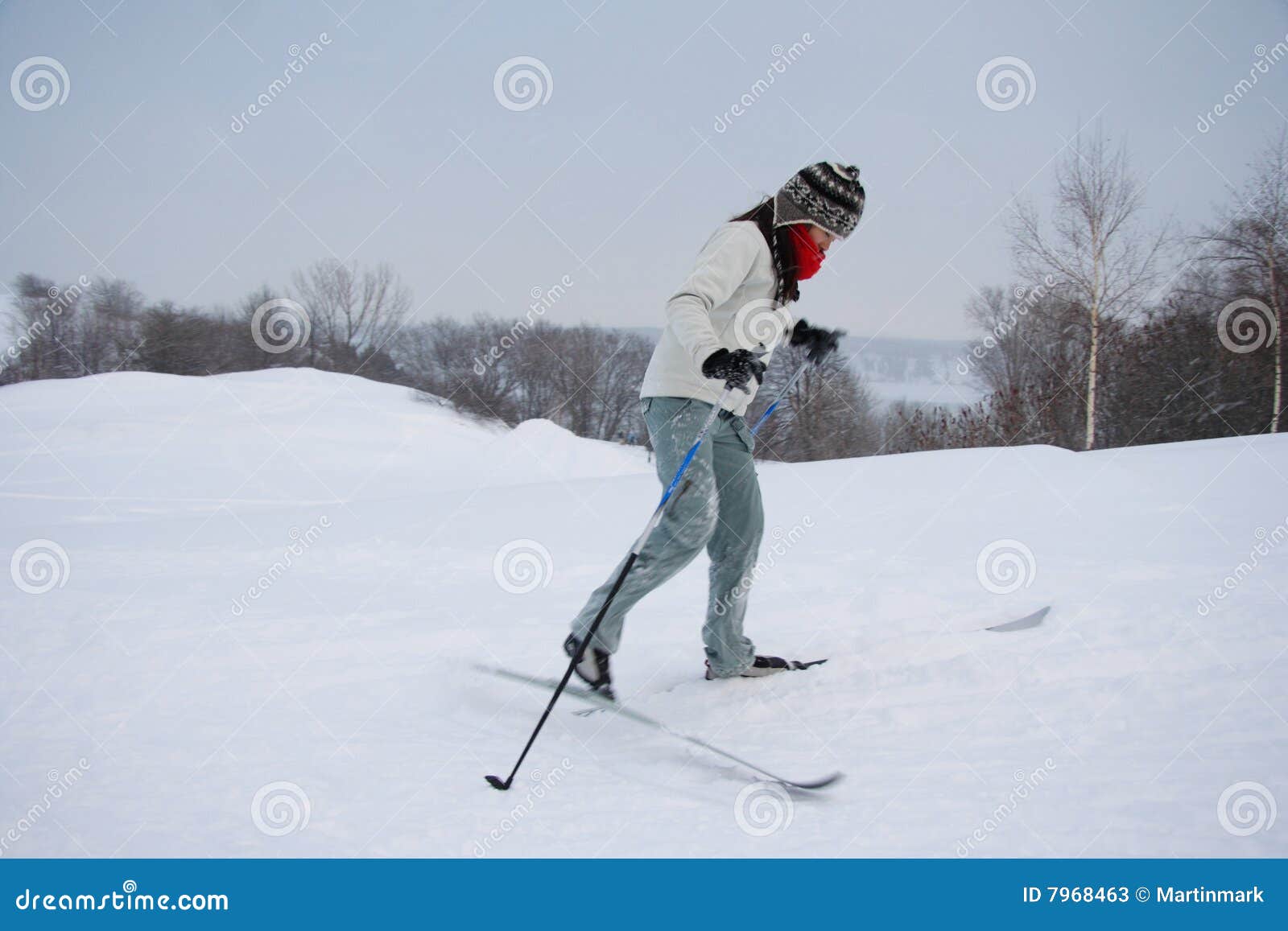 Skiing in Quebec City stock image. Image of classic, person 7968463
