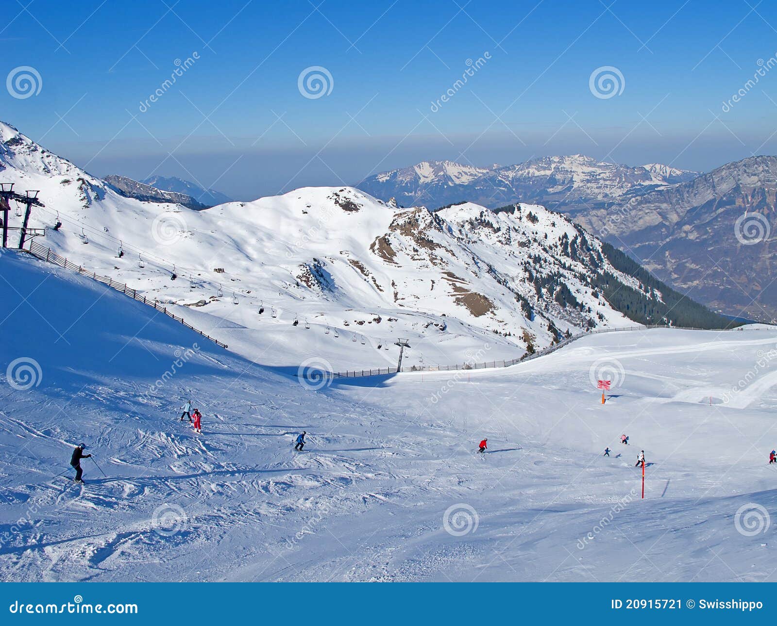 Skiing slope stock image. Image of altitude, resort, peace 20915721