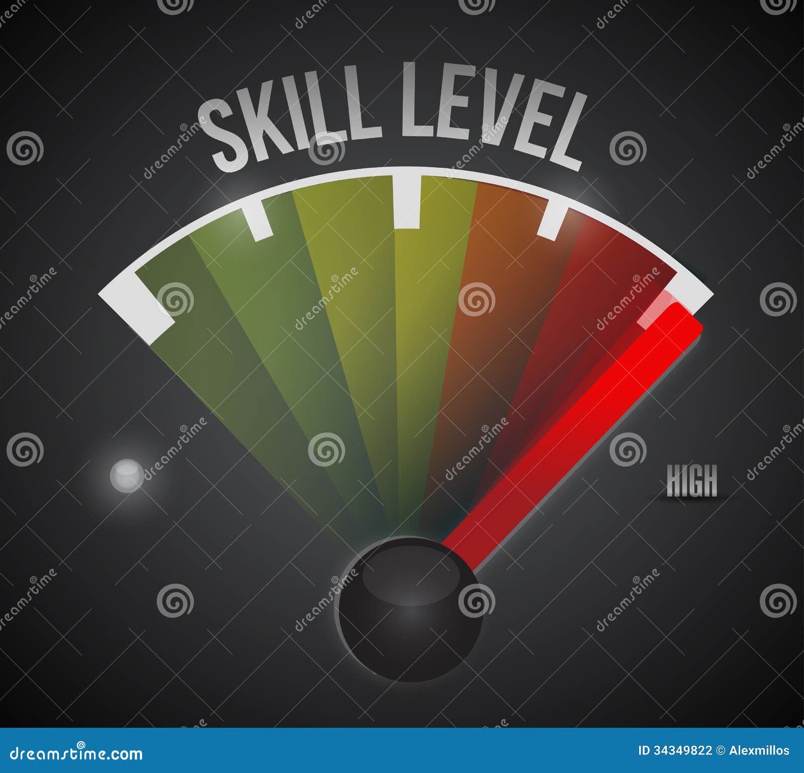 Skill Level Level Illustration Design Graphic Stock Illustration