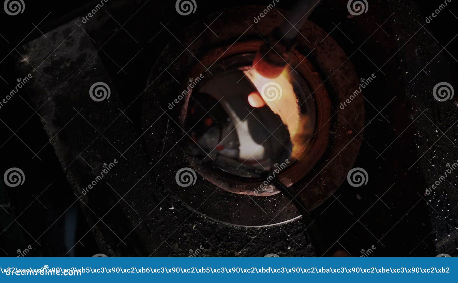 Hypnotic Steam Background. Orange Liquid, Stock Video