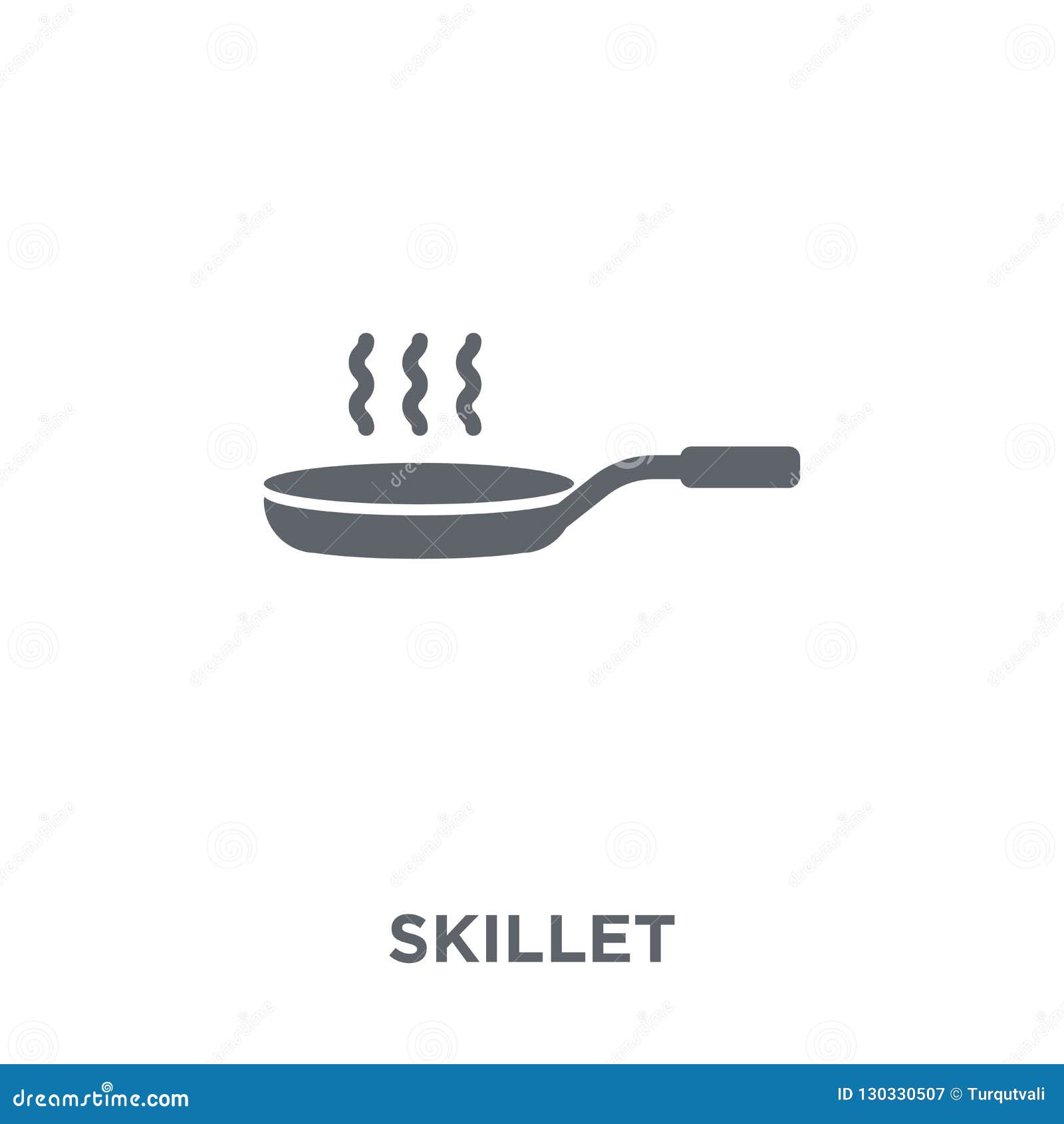 Skillet Icon from Kitchen Collection. Stock Vector Illustration of