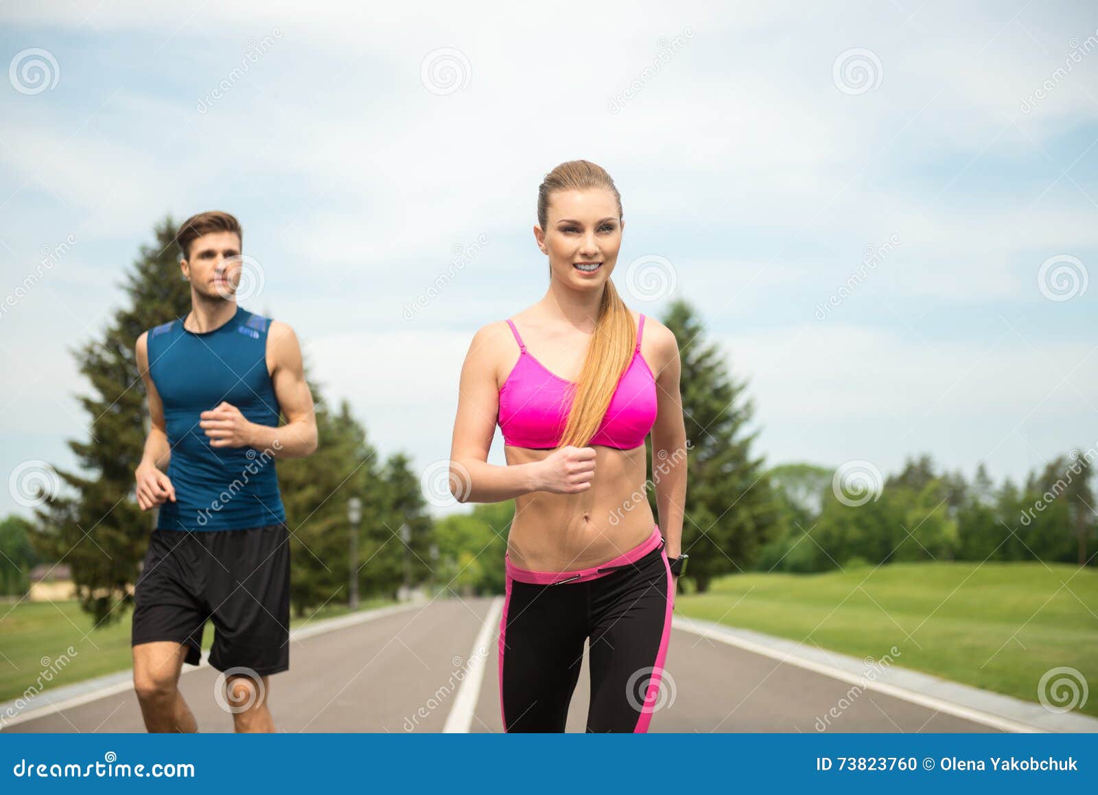 two runners travel along the same straight path