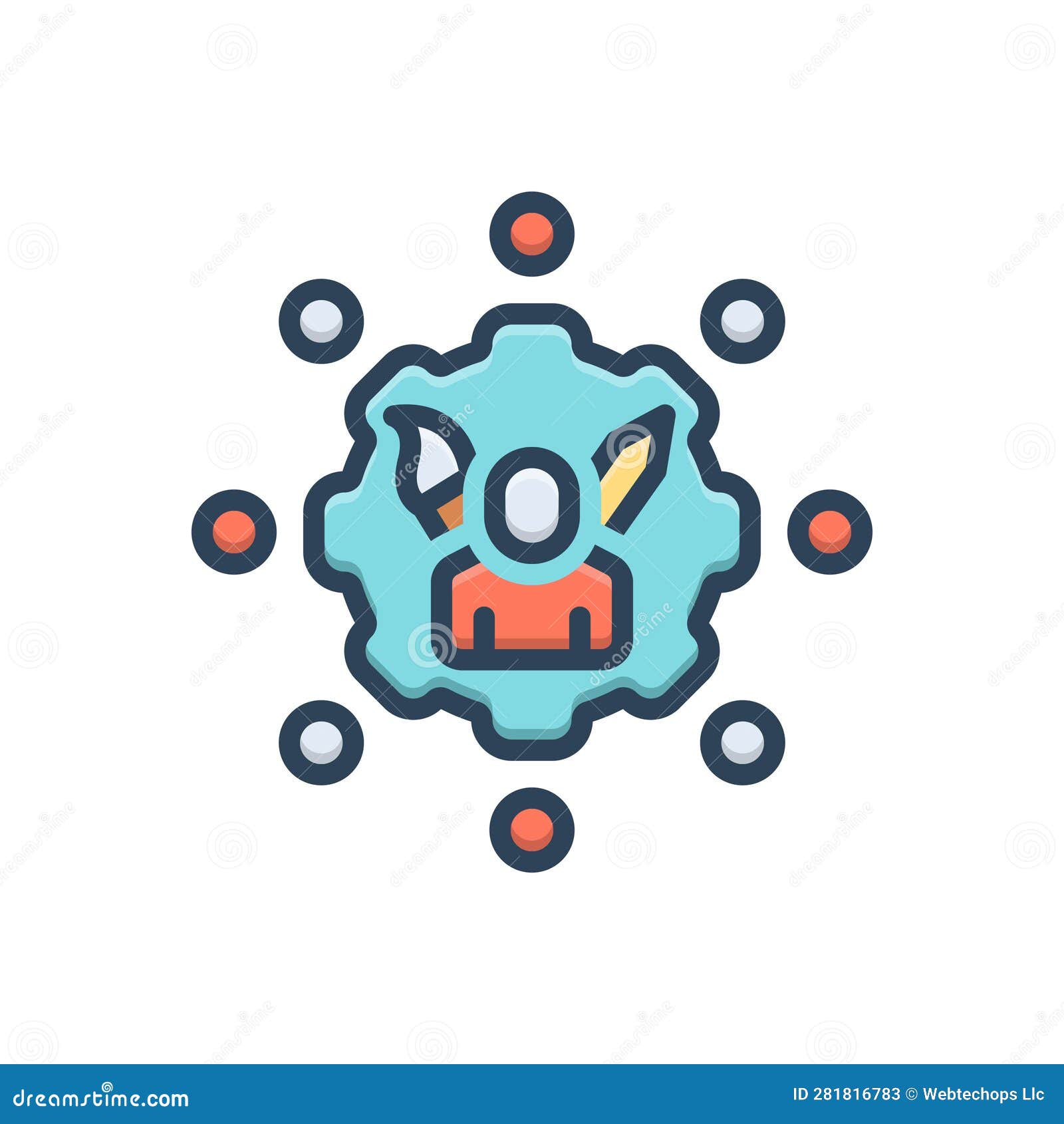 color  icon for skills, dexterity and talent