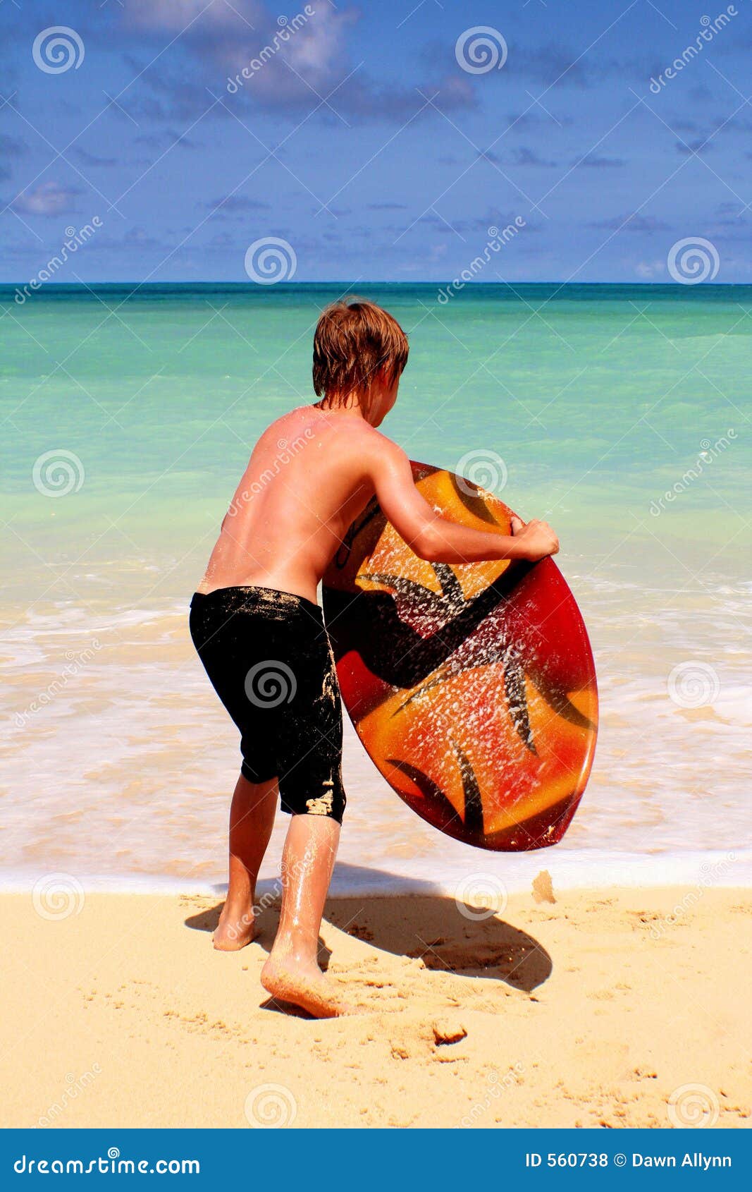 Skim Boarder stock photo. Image of goodlooking, muscles - 560738