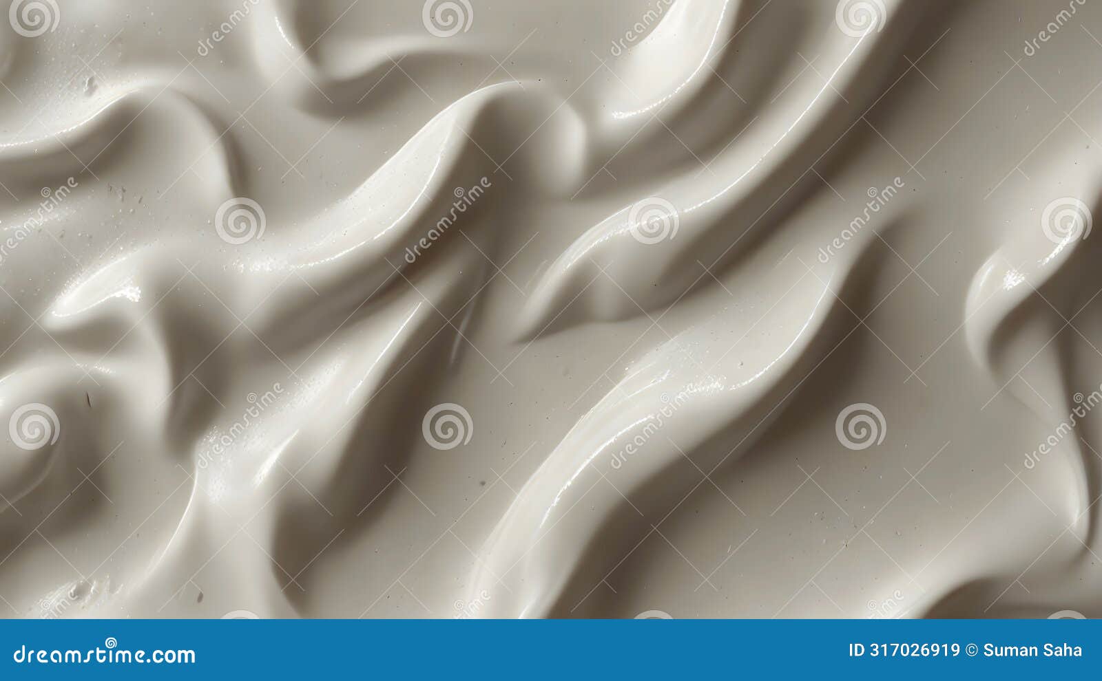 skin care beauty white cream moisturiser smear smudge balm foam texture background