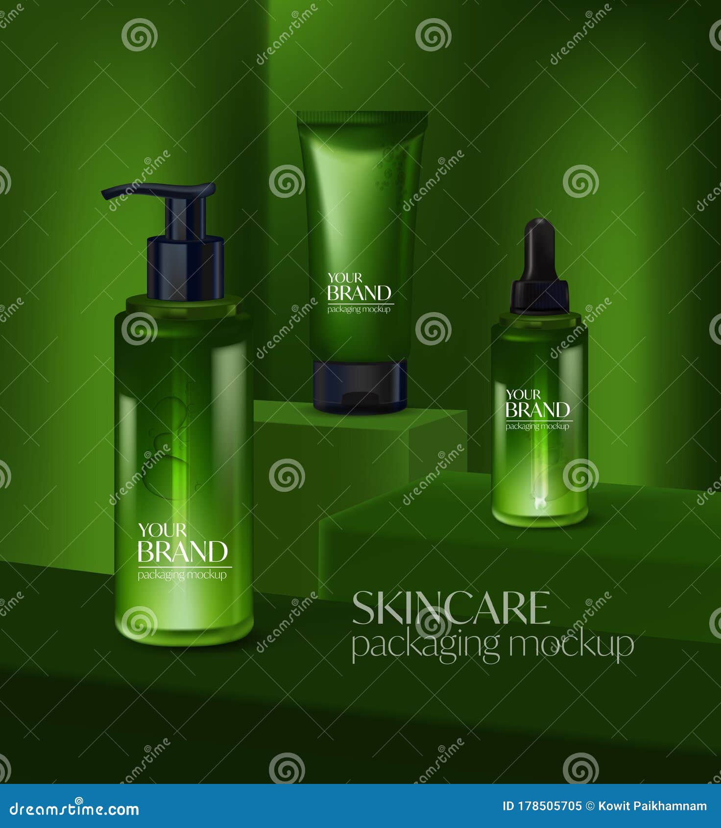 Download Skin care product mockup stock vector. Illustration of moisturize - 178505705